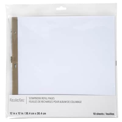 Pioneer Photo Albums Refill Pages 12x12 - Pack of 5 - White - Mike's  Camera