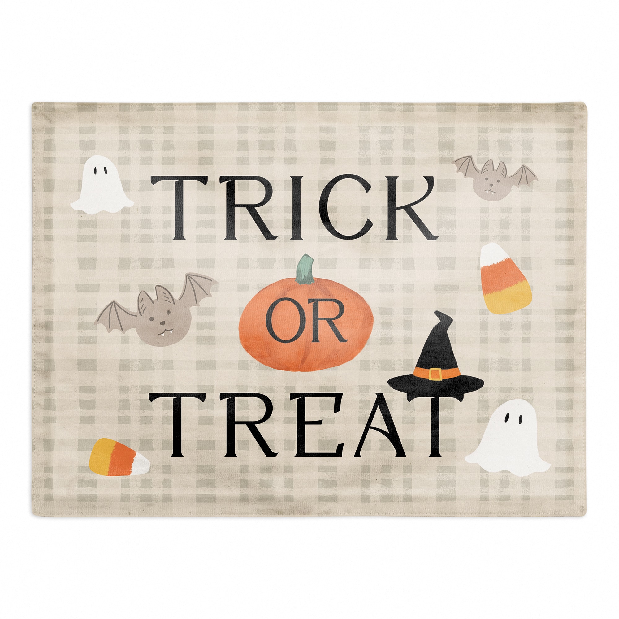 Trick or Treat Icons Poly Twill Placemat