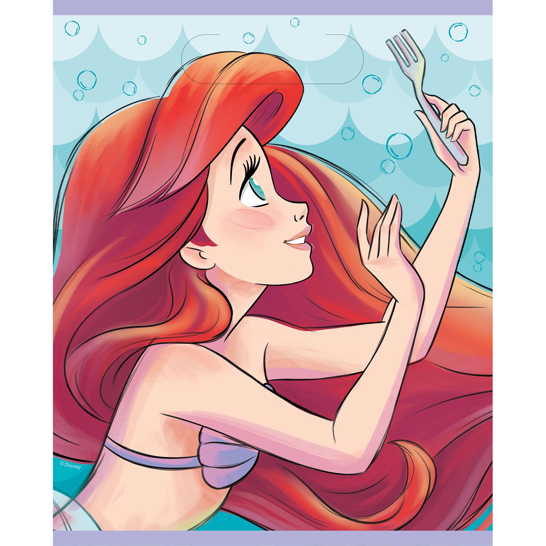 The Little Mermaid Disney Ariel Cartoon Birthday Party Favor Bags Treat Sacks 