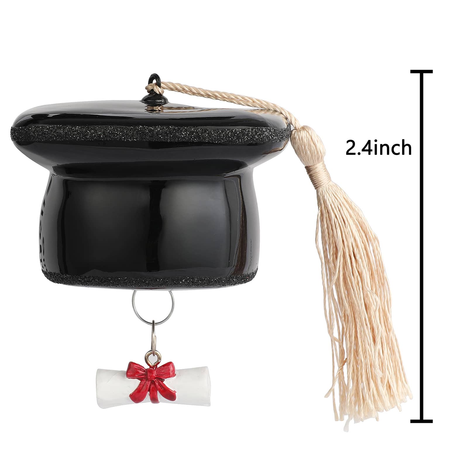 3&#x22; Graduation Cap Glass Ornament by Ashland&#xAE;