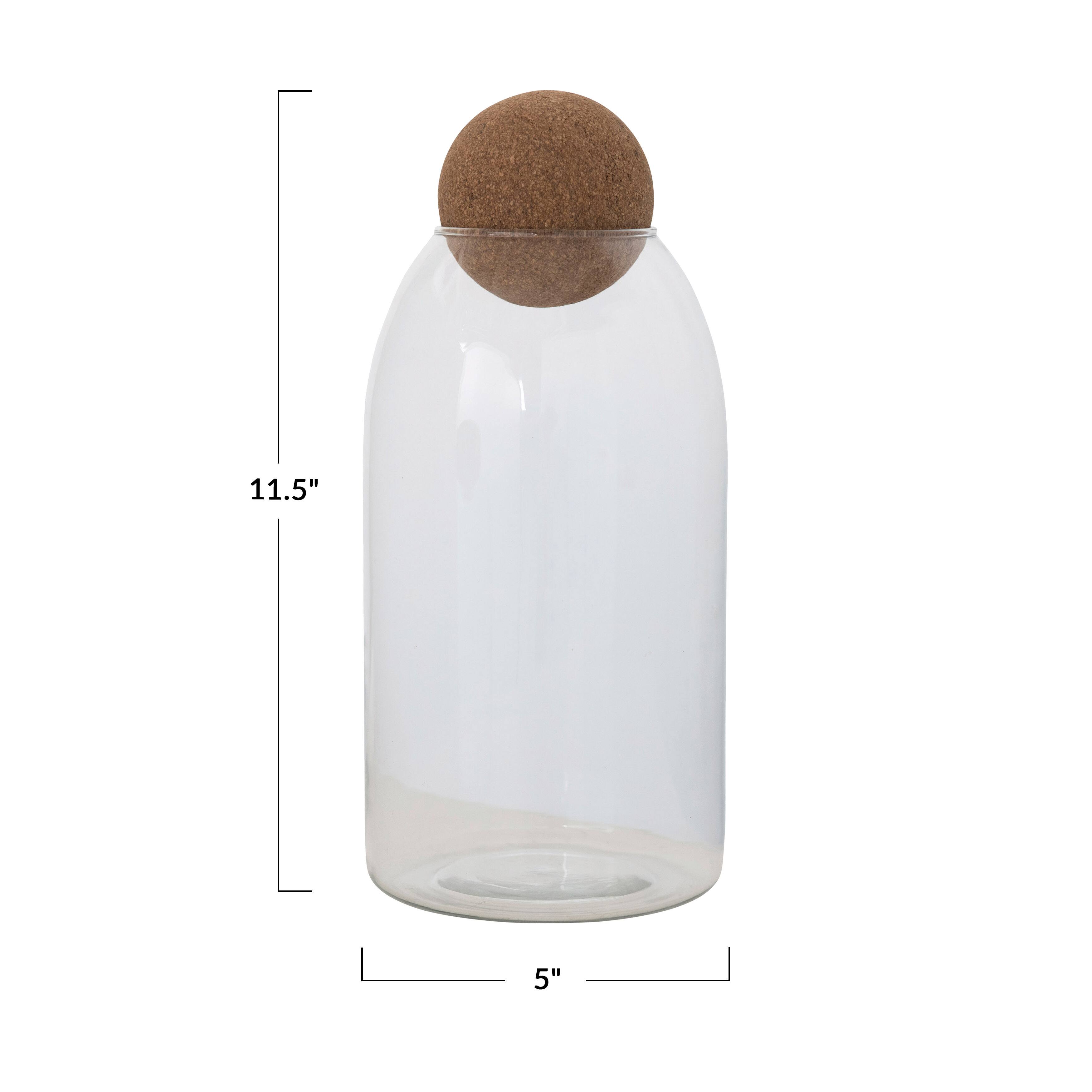 Hello Honey® Glass Jar with Cork Ball Lid