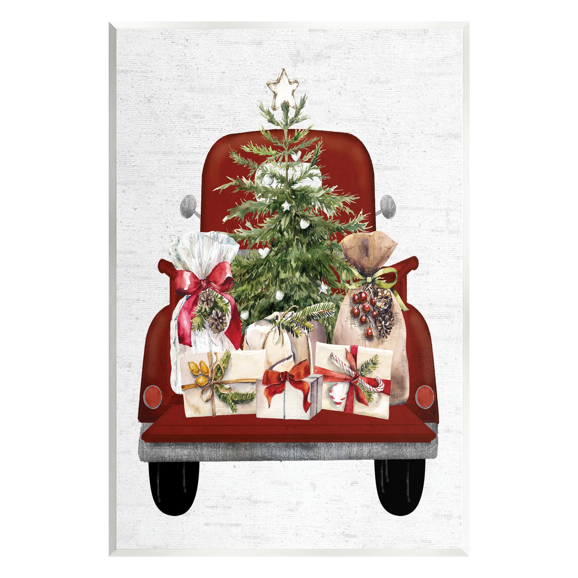 Stupell Industries Country Truck Christmas Gifts Wall Plaque Art