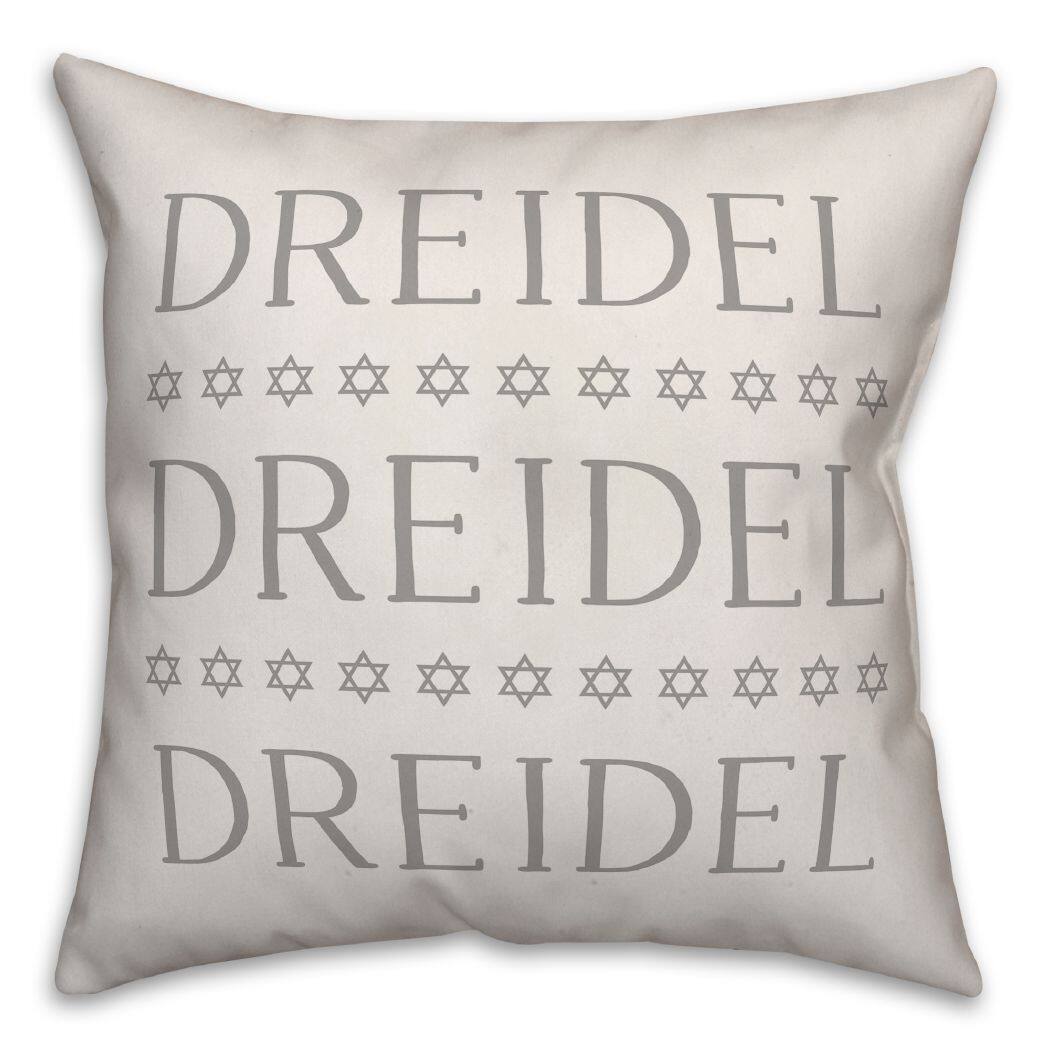 Dreidel Driedel Driedel 18x18 Spun Poly Pillow