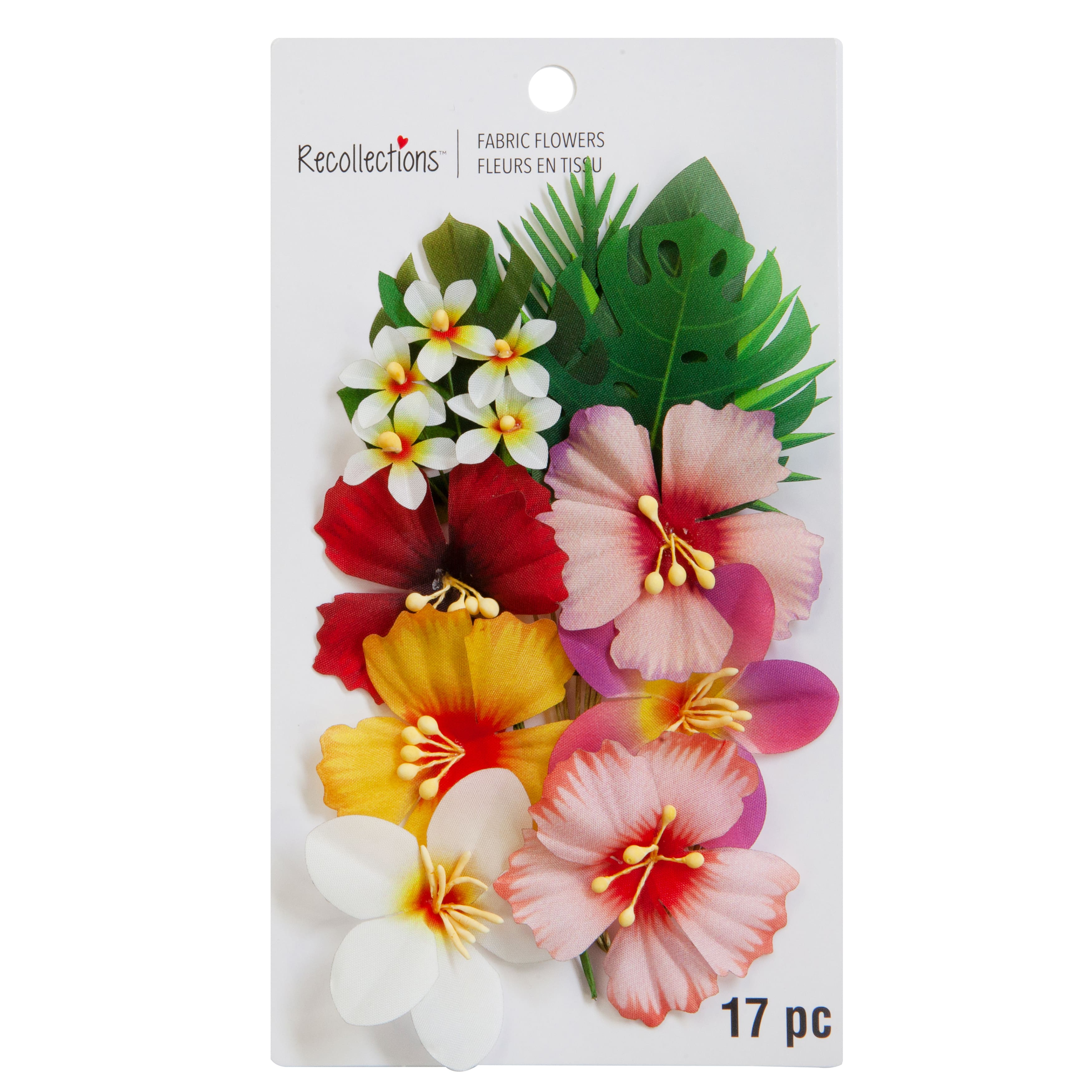 12 Packs: 16 ct. (192 total) Tropical Fabric Flowers by Recollections™