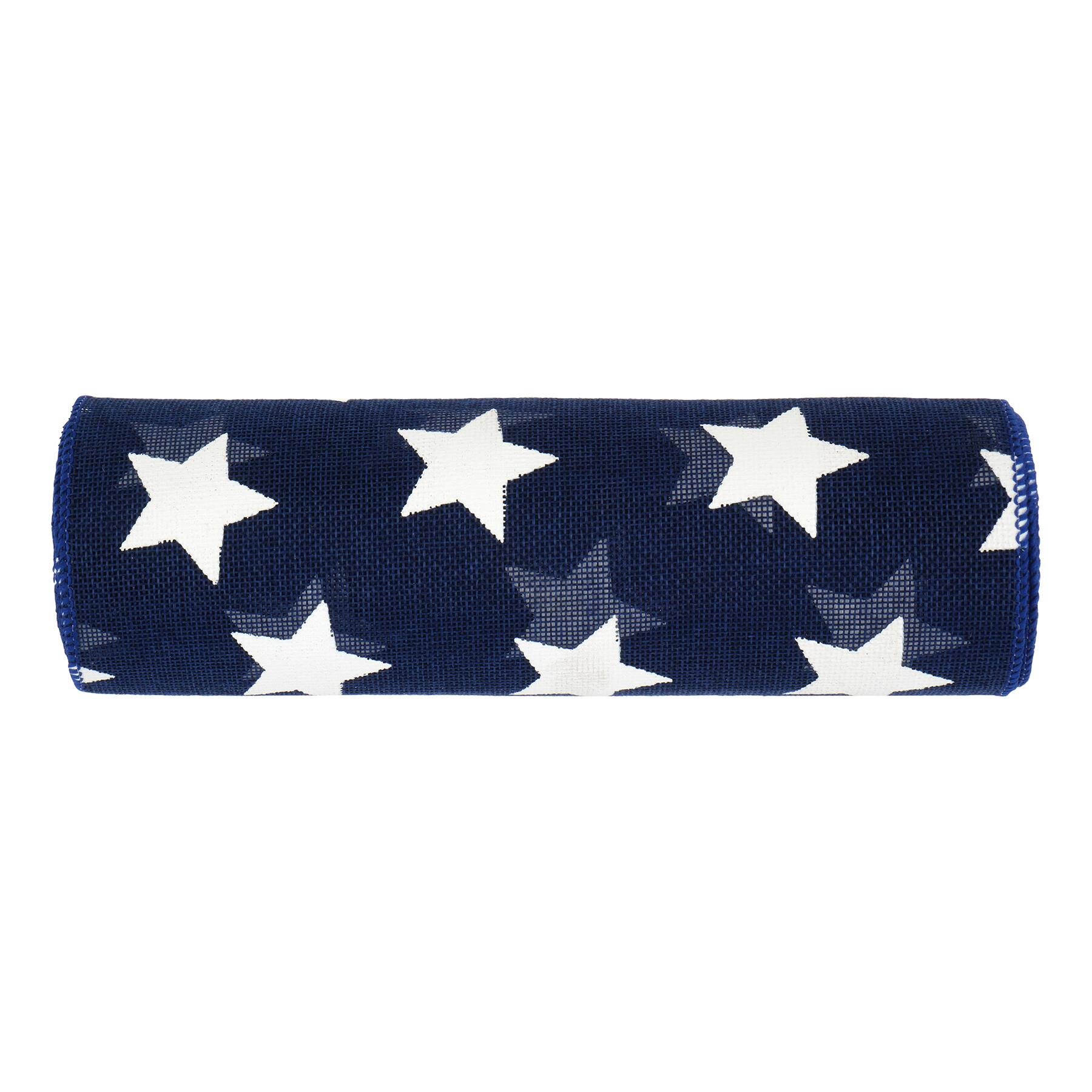 9.5" x 3.3yd. White Stars Faux Burlap Mesh by Celebrate It™
