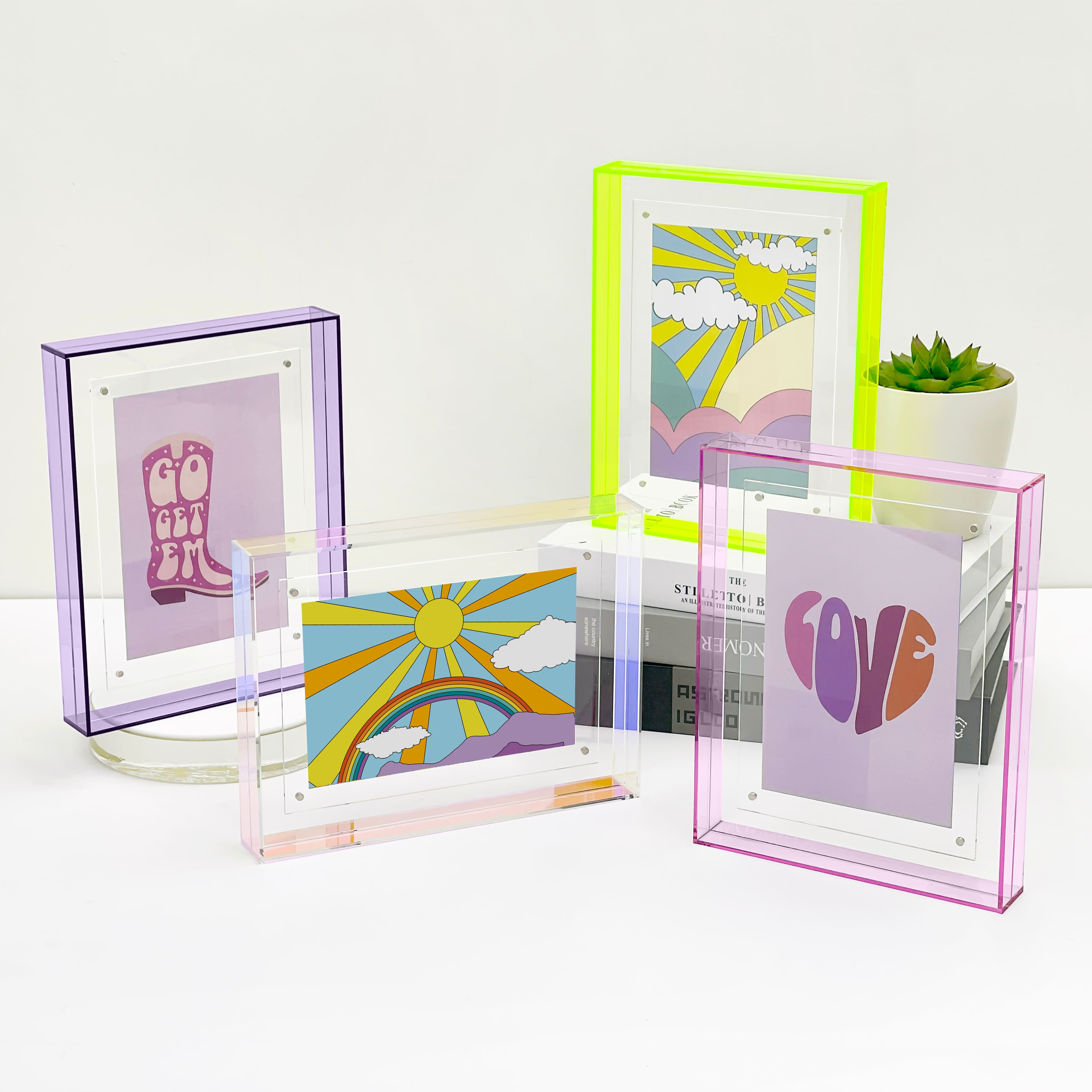 4&#x22; x 6&#x22; Retro Acrylic Tabletop Float Frame by Studio D&#xE9;cor&#xAE;