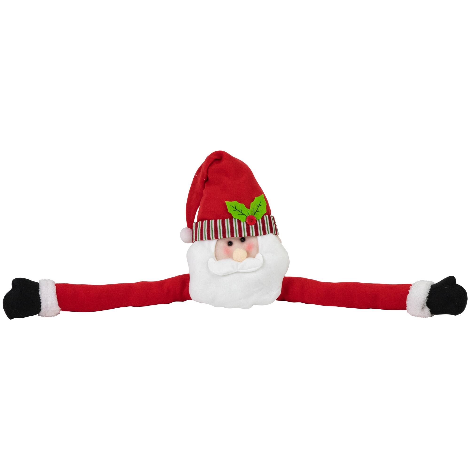 27&#x22; Unlit Plush Santa Claus Christmas Tree Topper