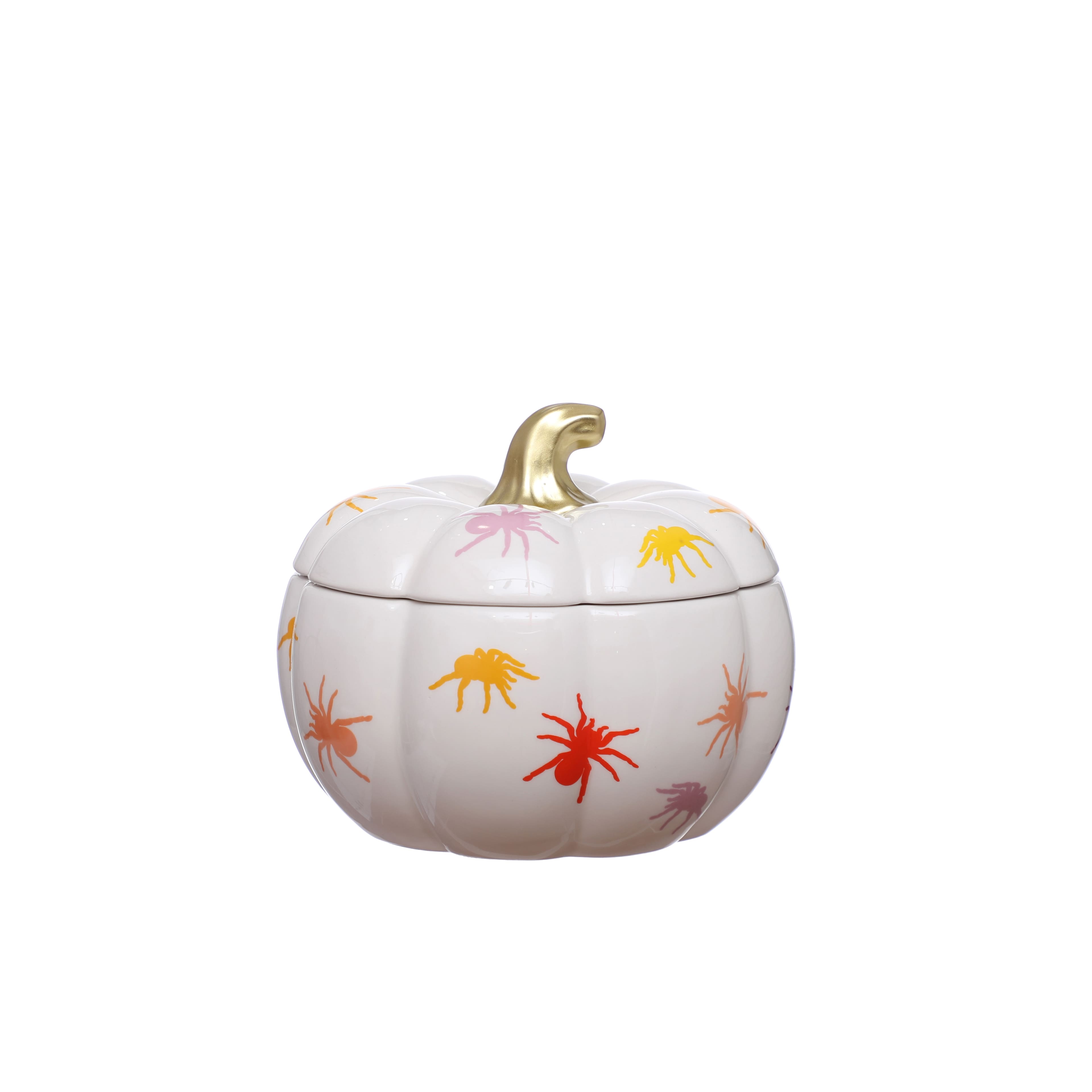 6.25&#x22; Spider Covered Pumpkin Bowl with Lid by Ashland&#xAE;