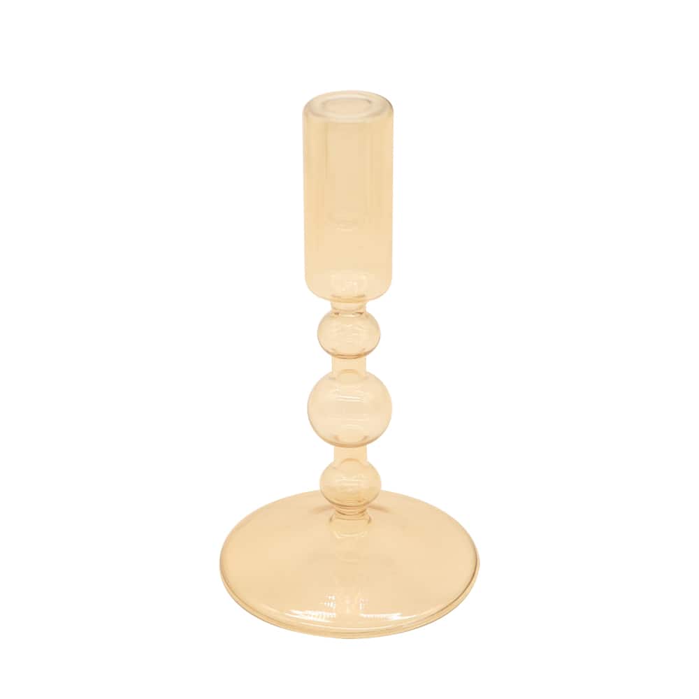 Narrow Bubble Glass Taper Candle Holder by Ashland&#xAE;
