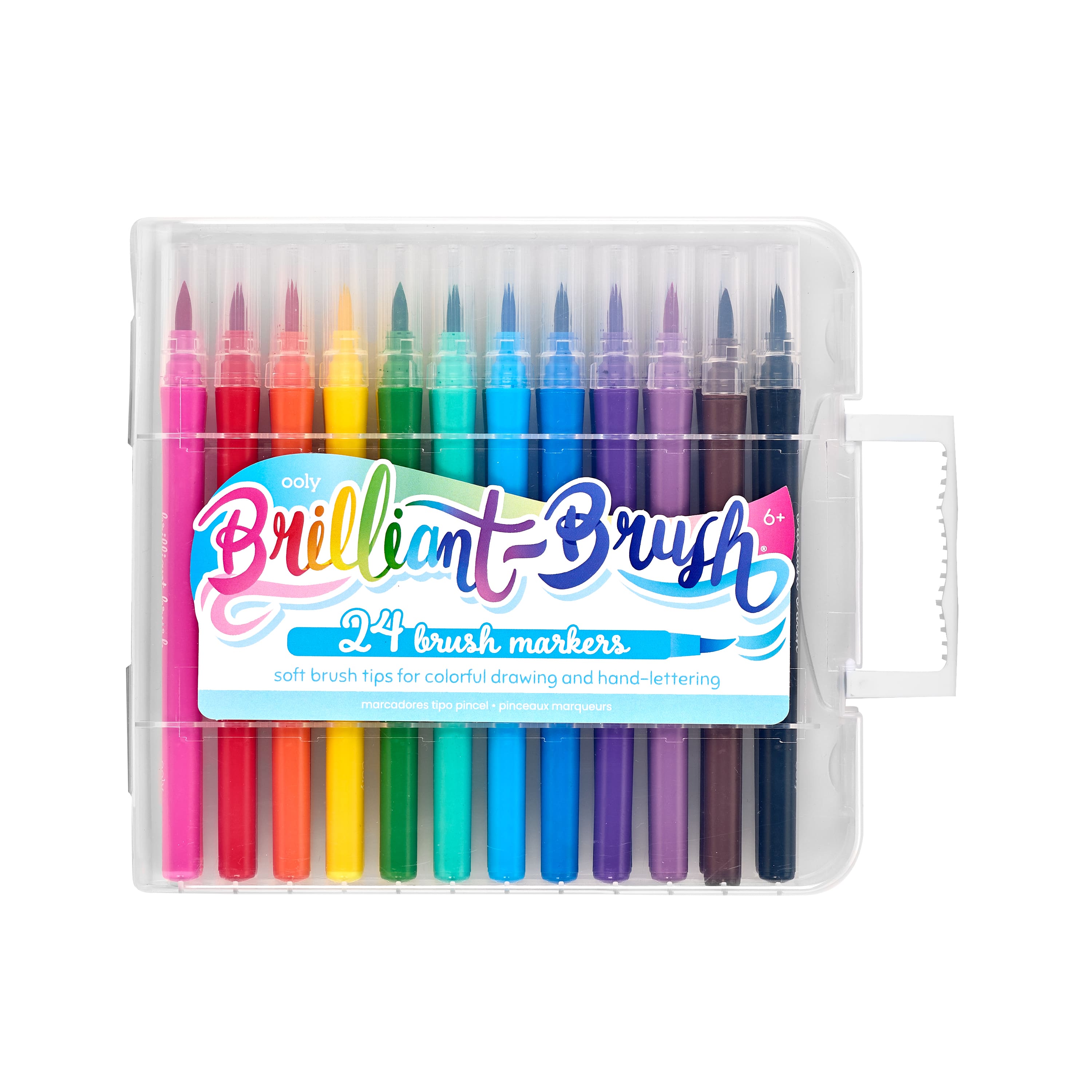 Ooly Brilliant Brush Markers - Set of 24