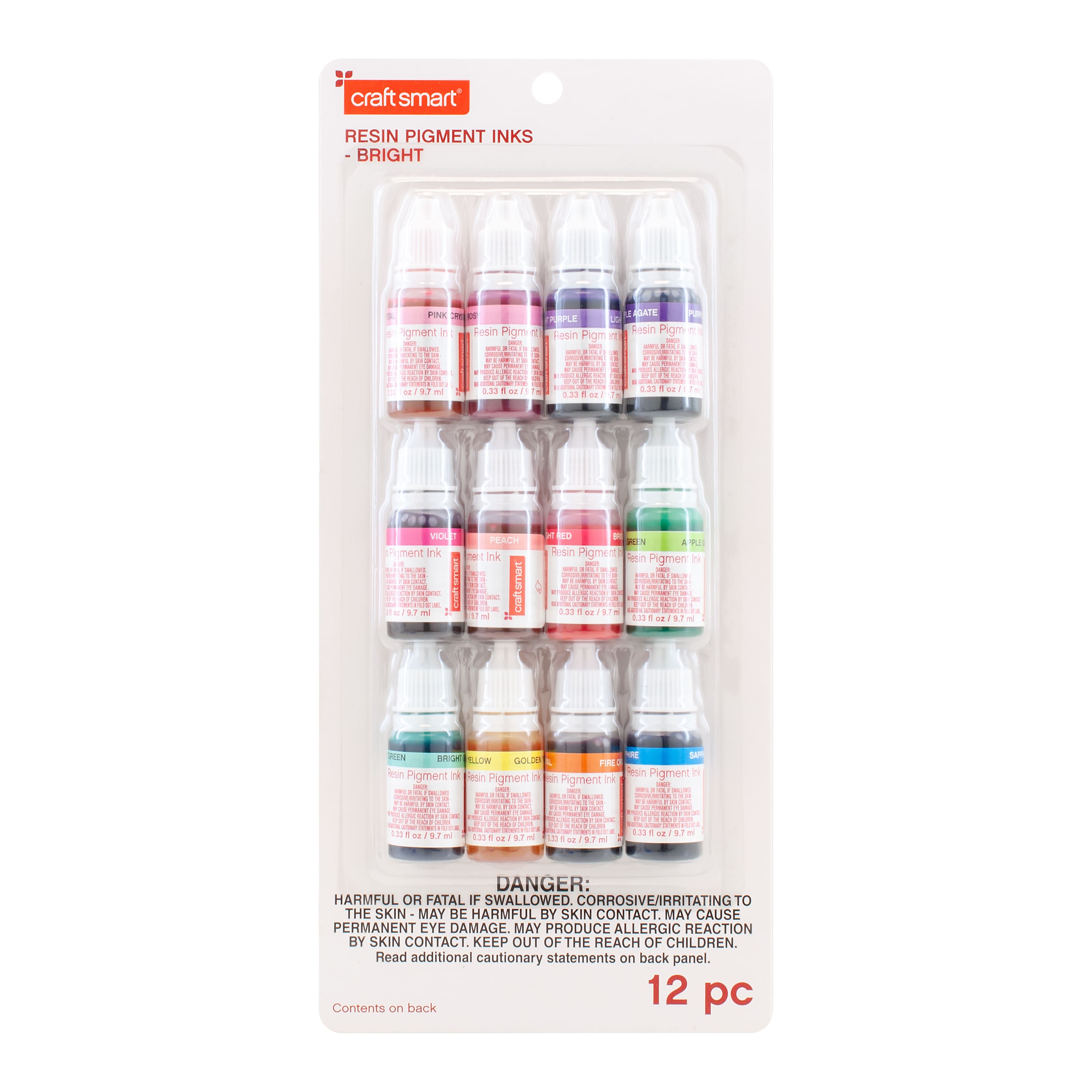 6 Packs: 12 ct. (72 total) Bright Resin Pigment Inks by Craft Smart®