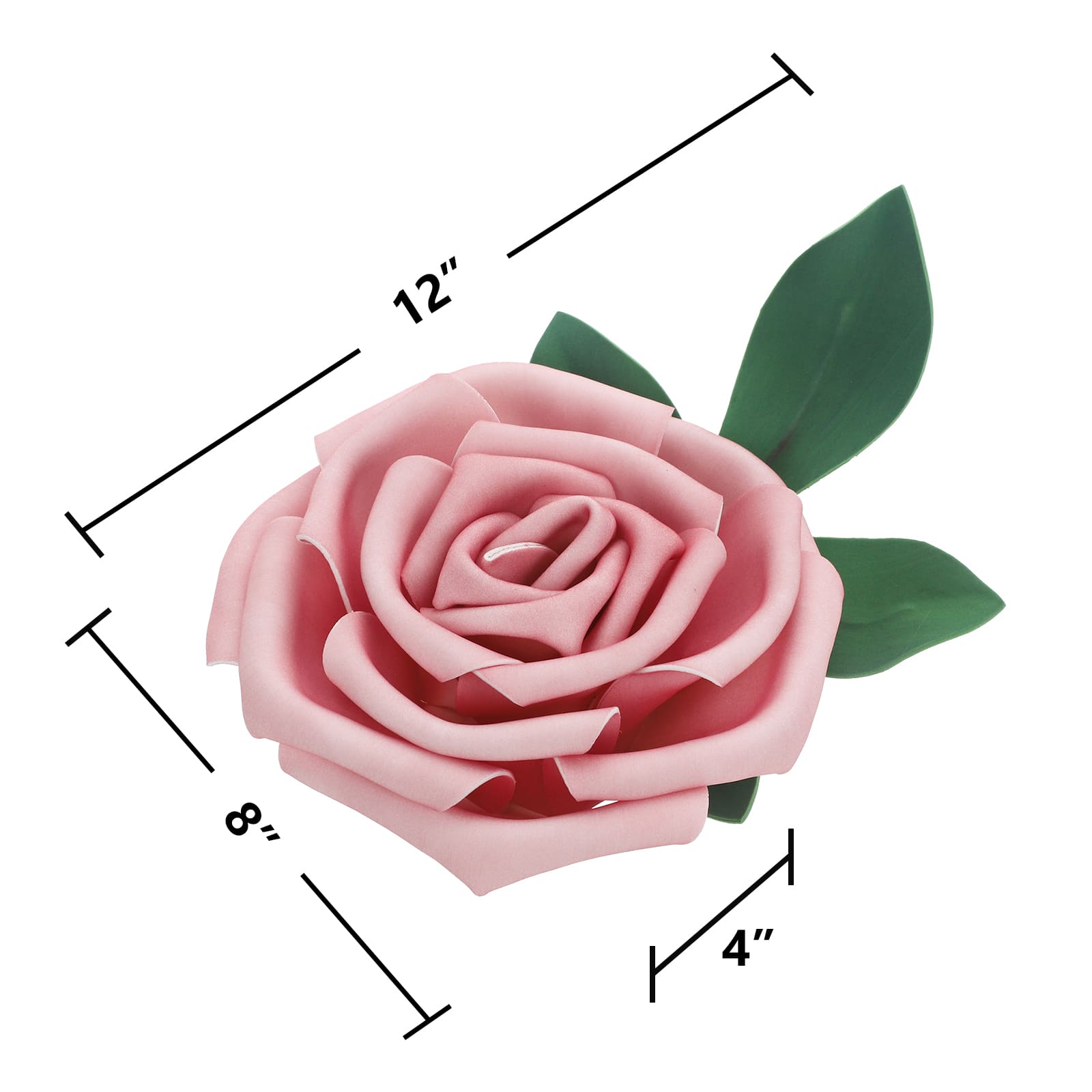 Fleur murale d&#xE9;corative rose de 30,5&#xA0;cm d&#x2019;Ashland