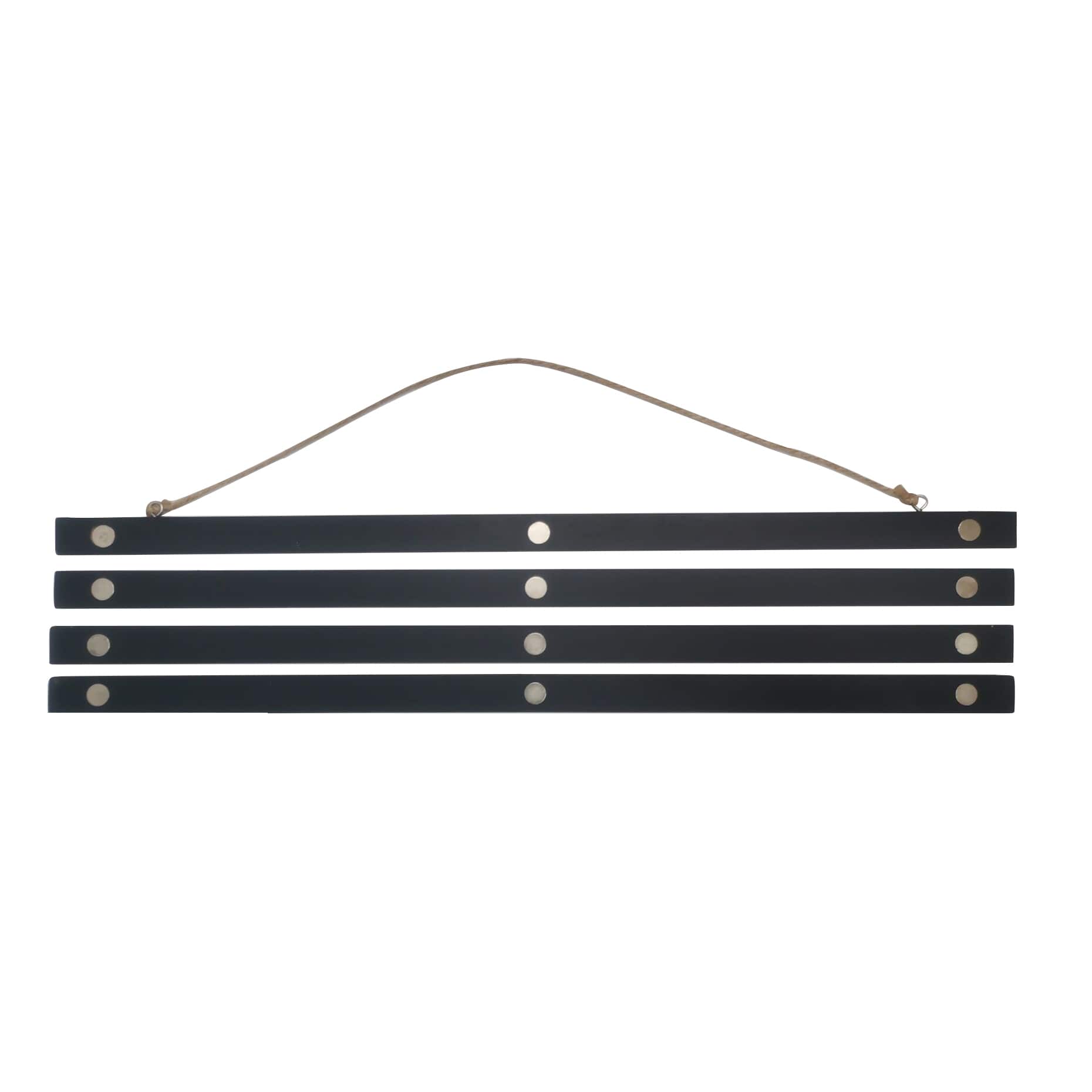6 Pack: Black Wooden Magnetic Poster Hanger by Studio Décor®