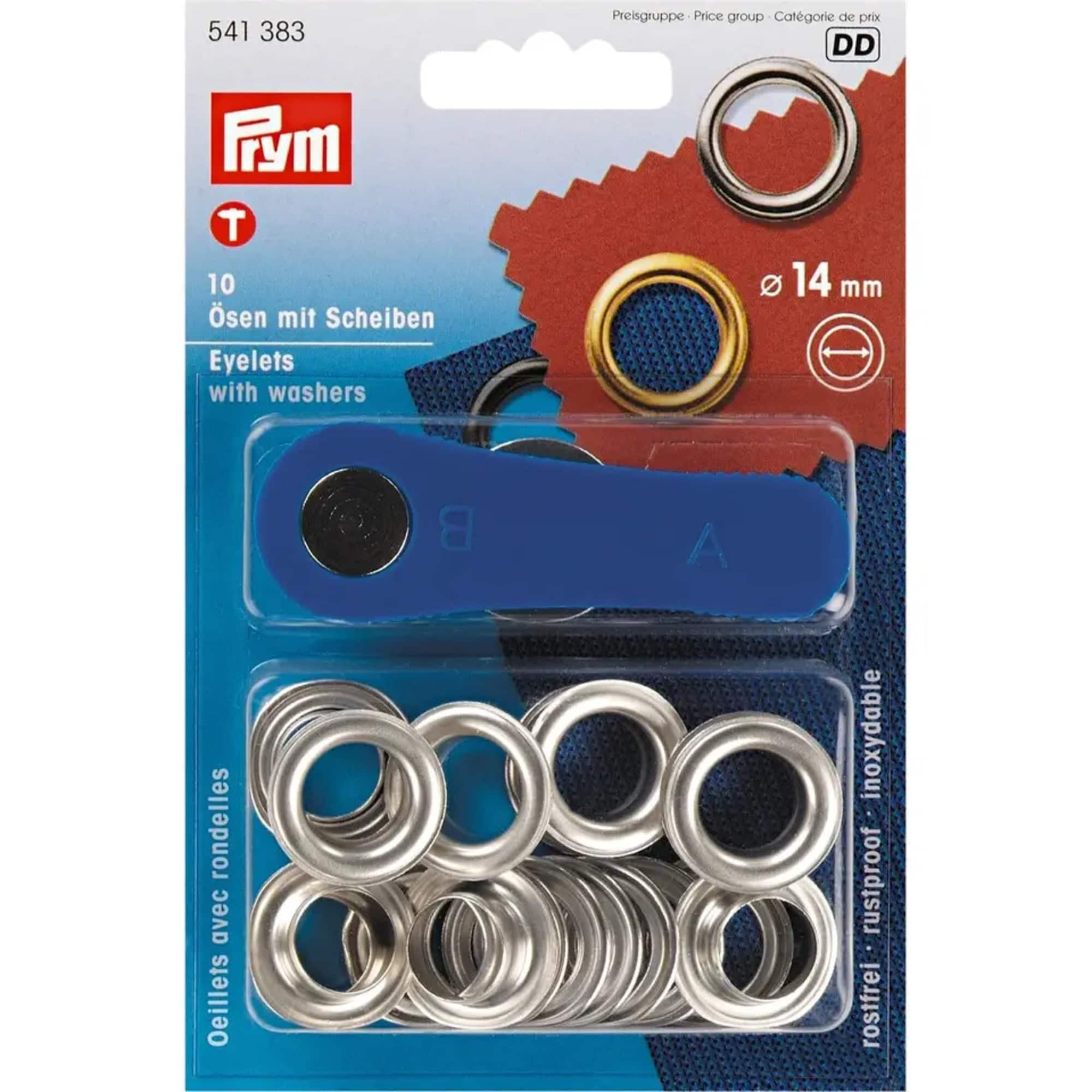 Prym&#xAE; 14mm Eyelets with Washers, 10 Sets