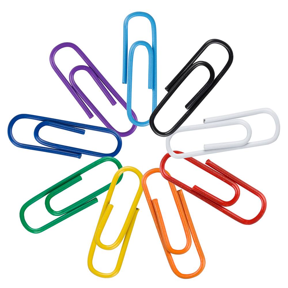 JAM Paper Colorful Standard Paper Clips