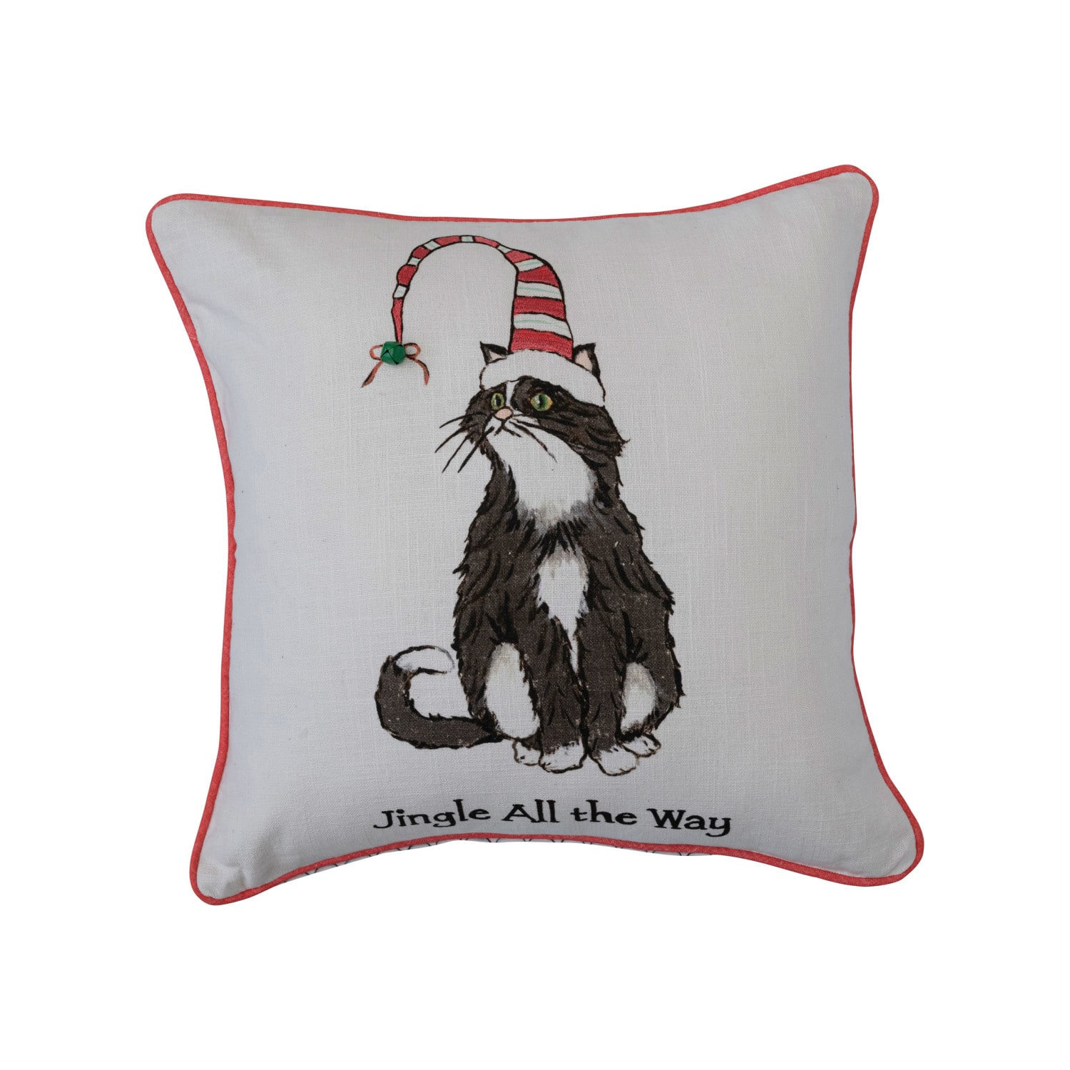Hello Honey® Jingle All the Way Cat Pillow by Ashland®