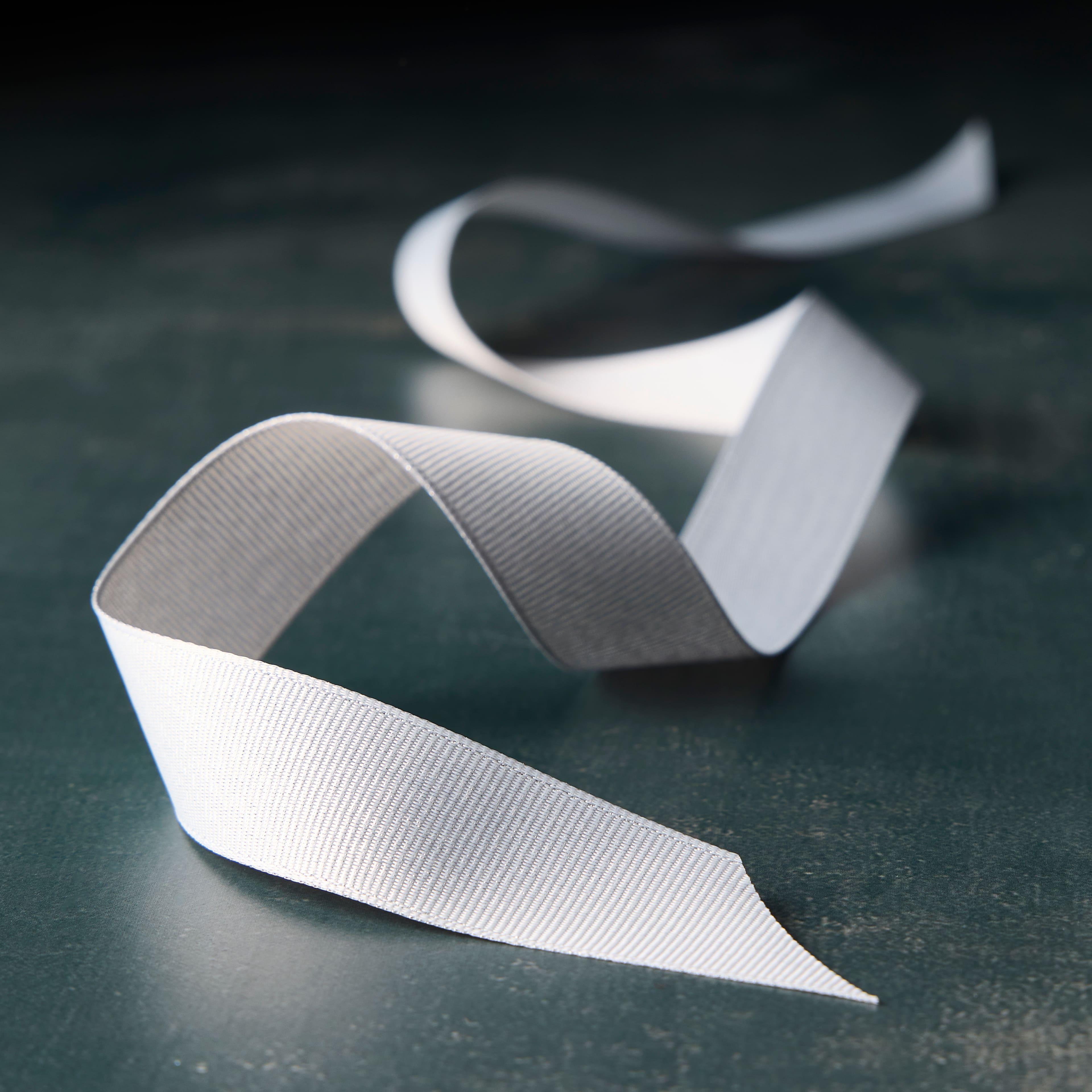 7/8" x 5yd. Silver Metallic Grosgrain Ribbon by Celebrate It® Classic