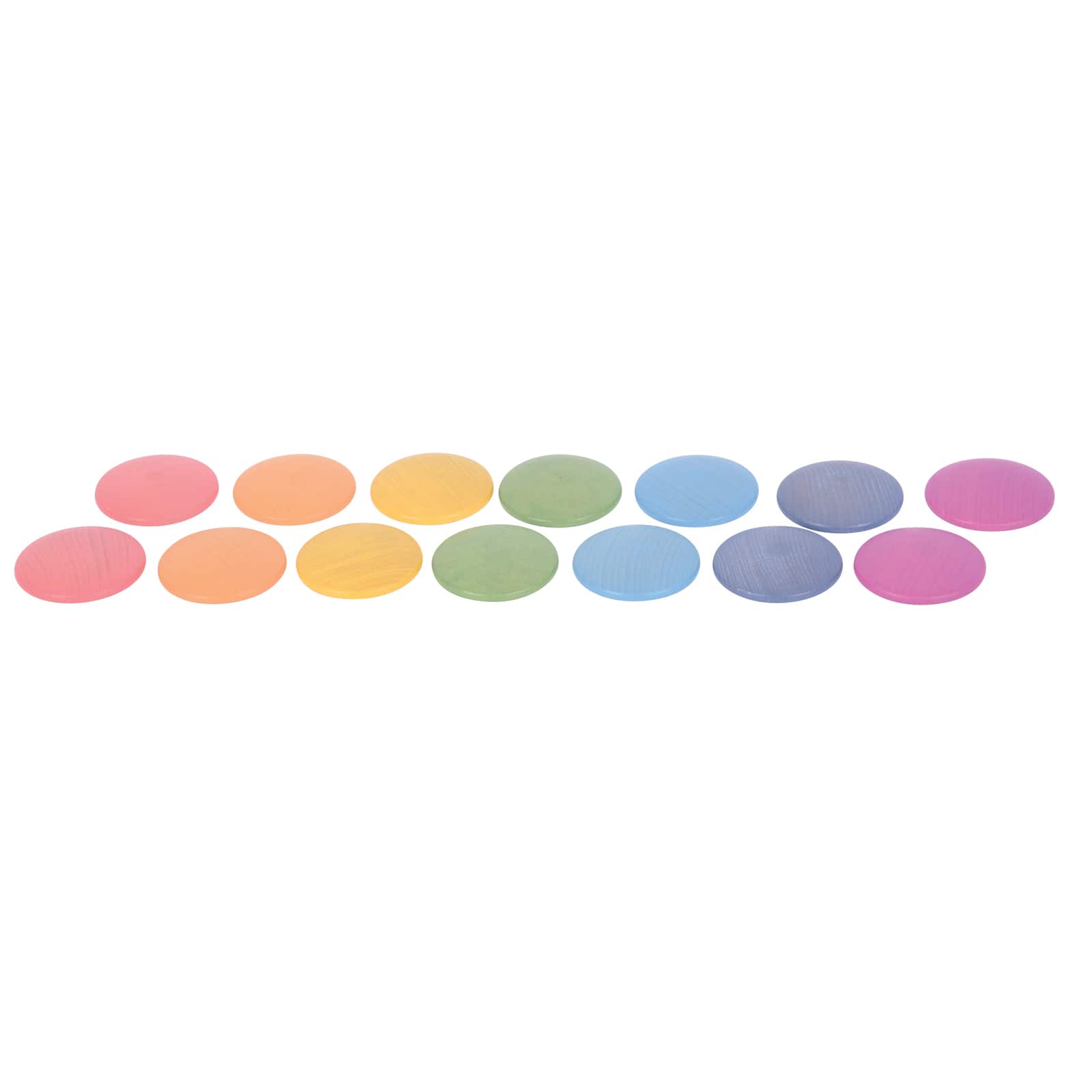 TickiT&#xAE; Rainbow Wooden Discs Set