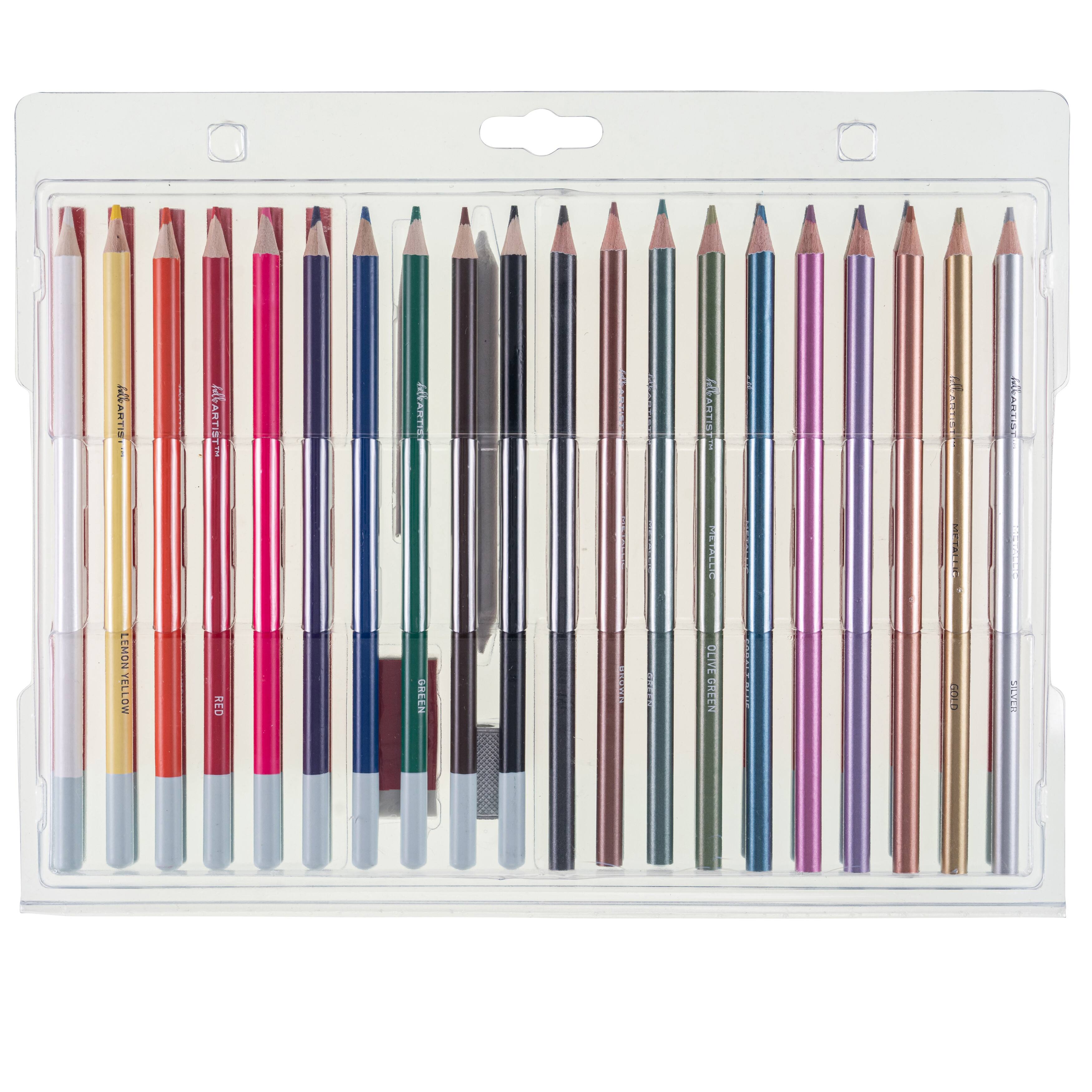  Hello, Artist! Sketching Pencils Set 40 Pieces, Multi