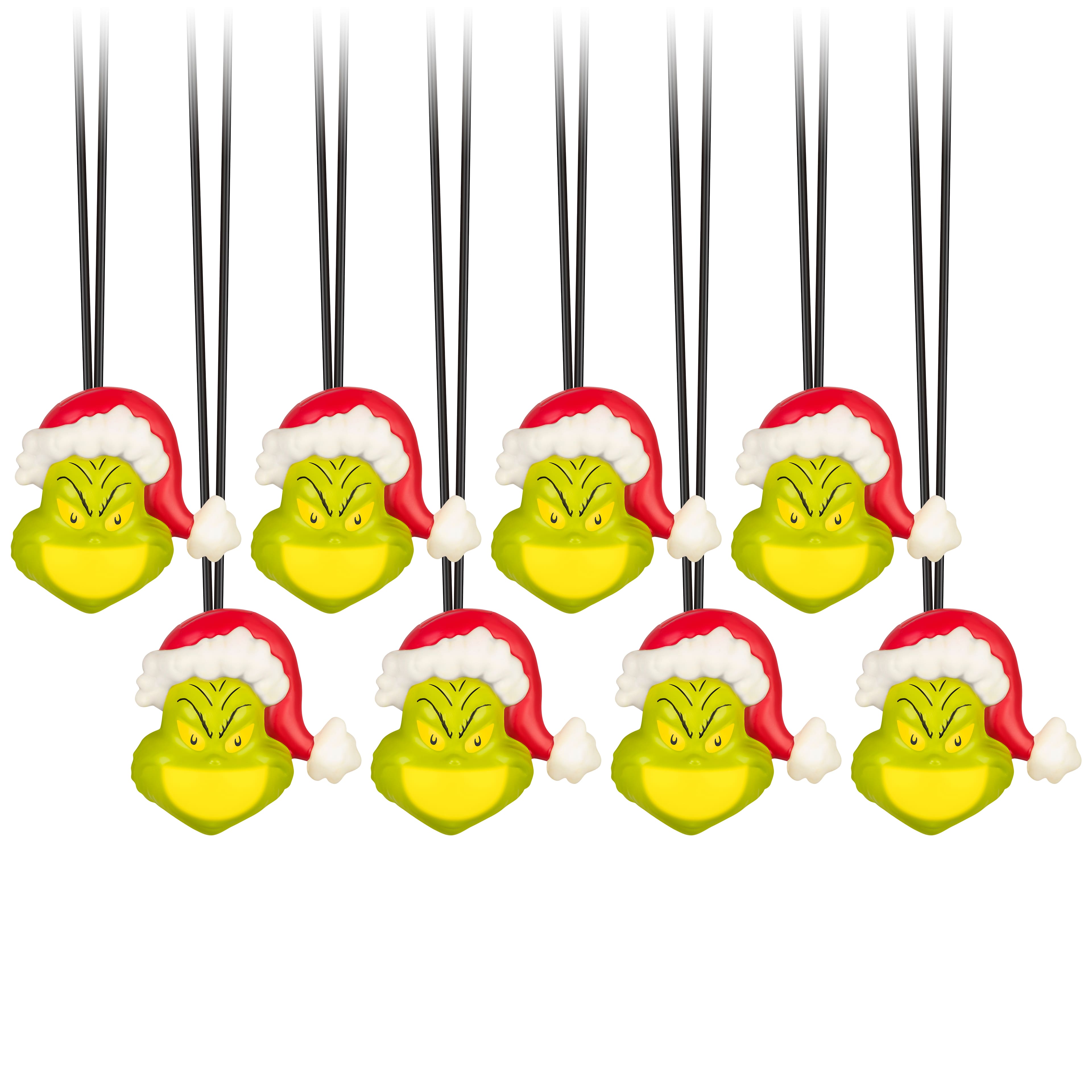 EmoteGlow&#x2122; 8ct. Christmas Grinch Musical String Lights