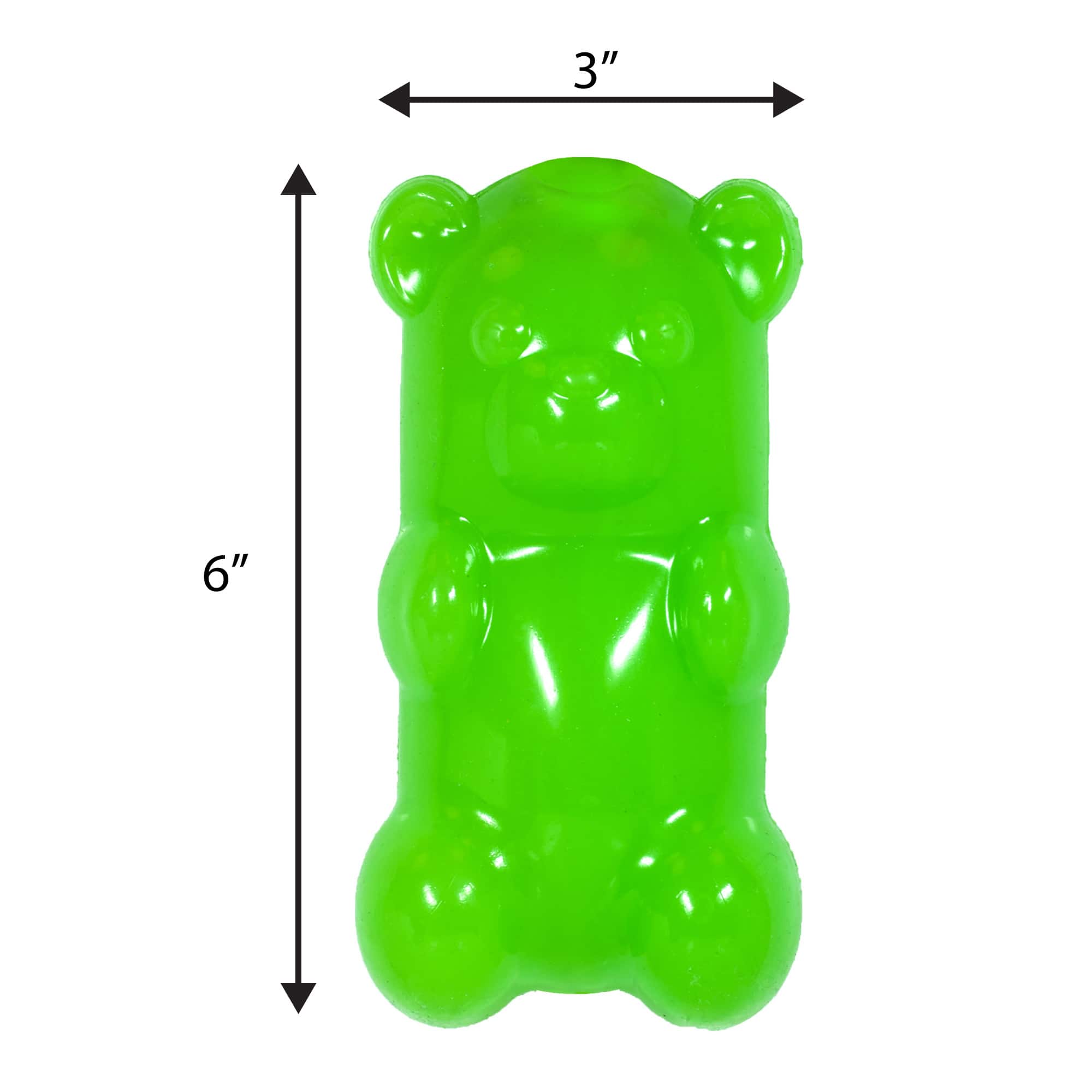 Ruff Dawg&#x2122; Gummy Bear Rubber Indestructible Retrieving Dog Toy