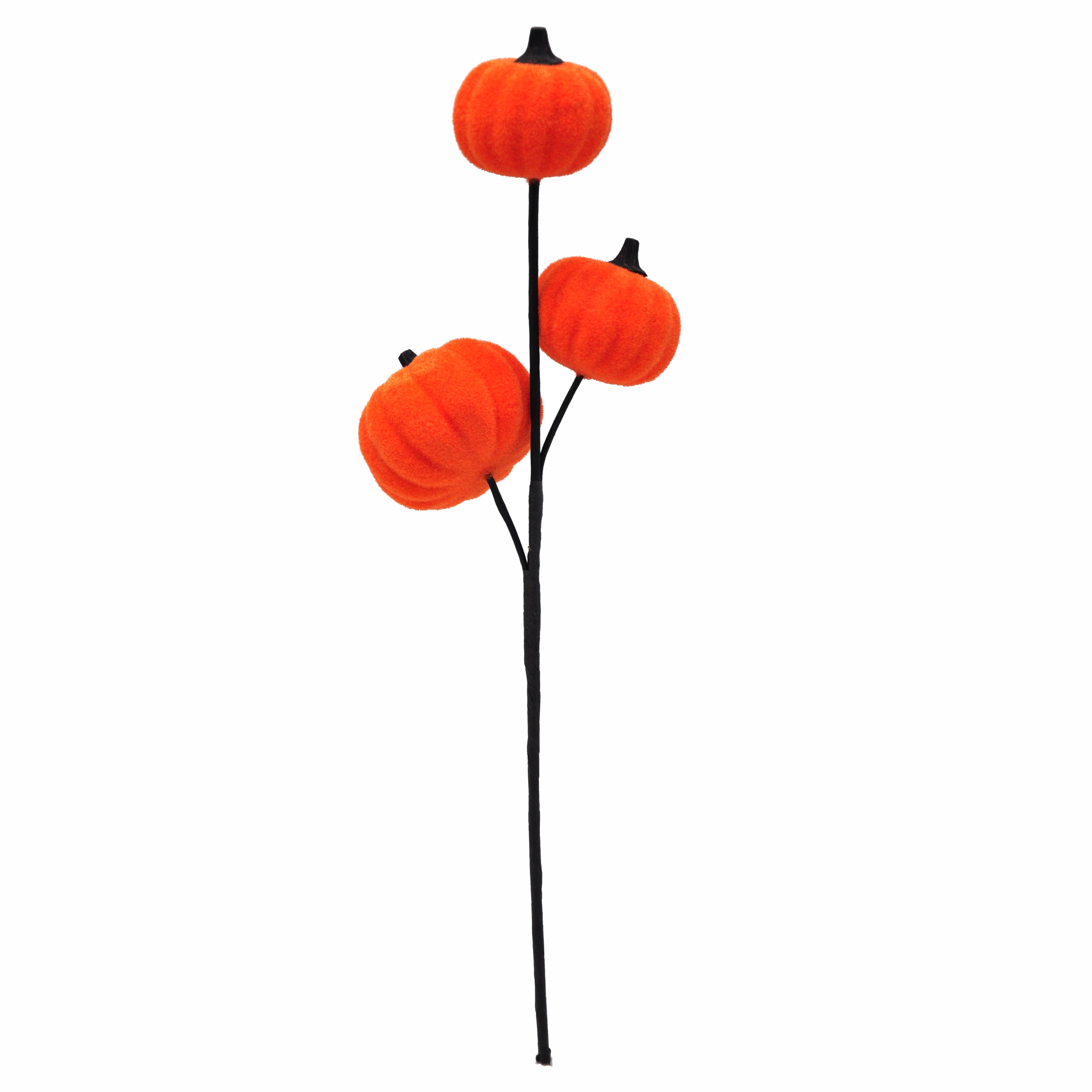 13&#x22; Orange Trio Pumpkin Pick by Ashland&#xAE;