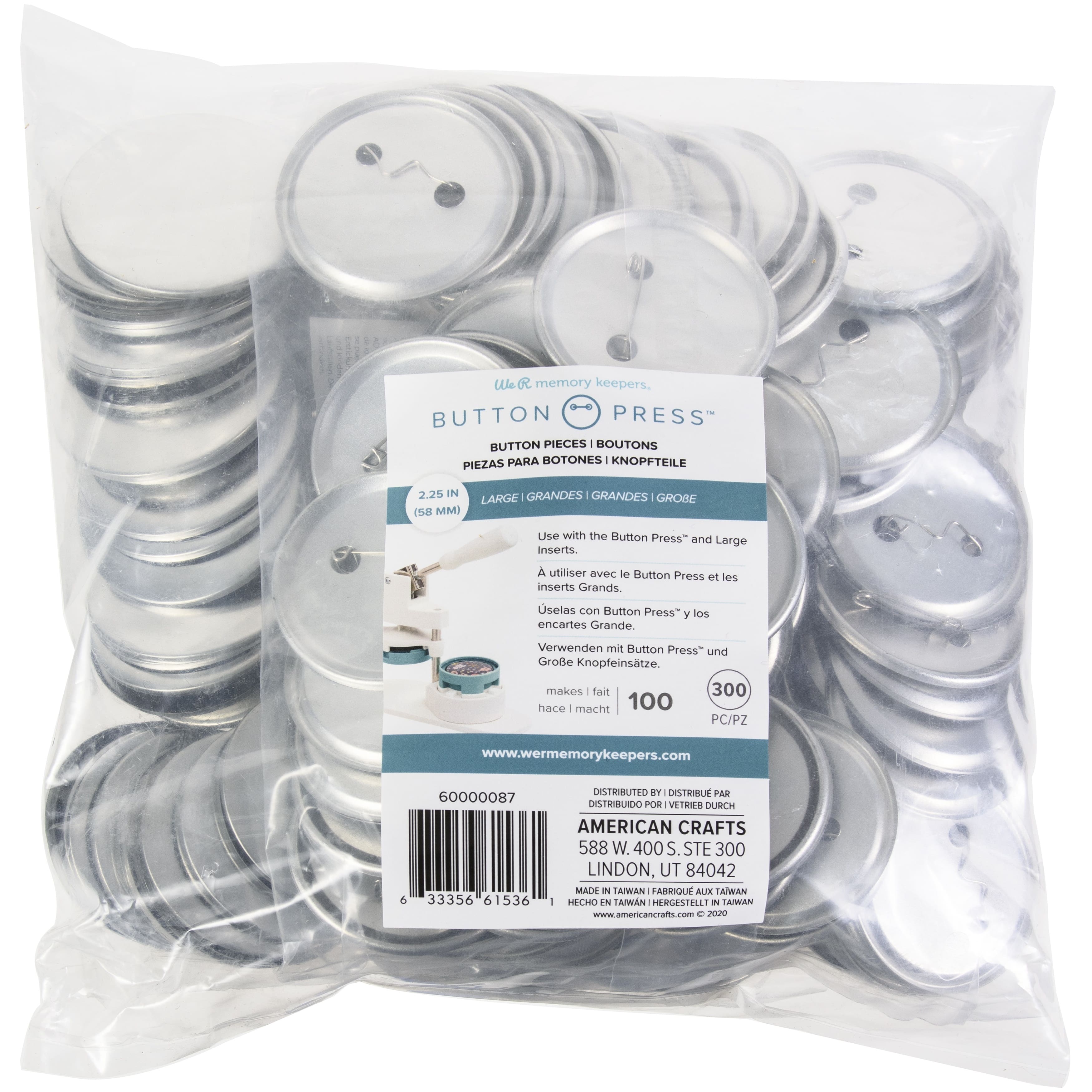 We R Memory Keepers® Button Press™ Large Button Pieces, 100ct