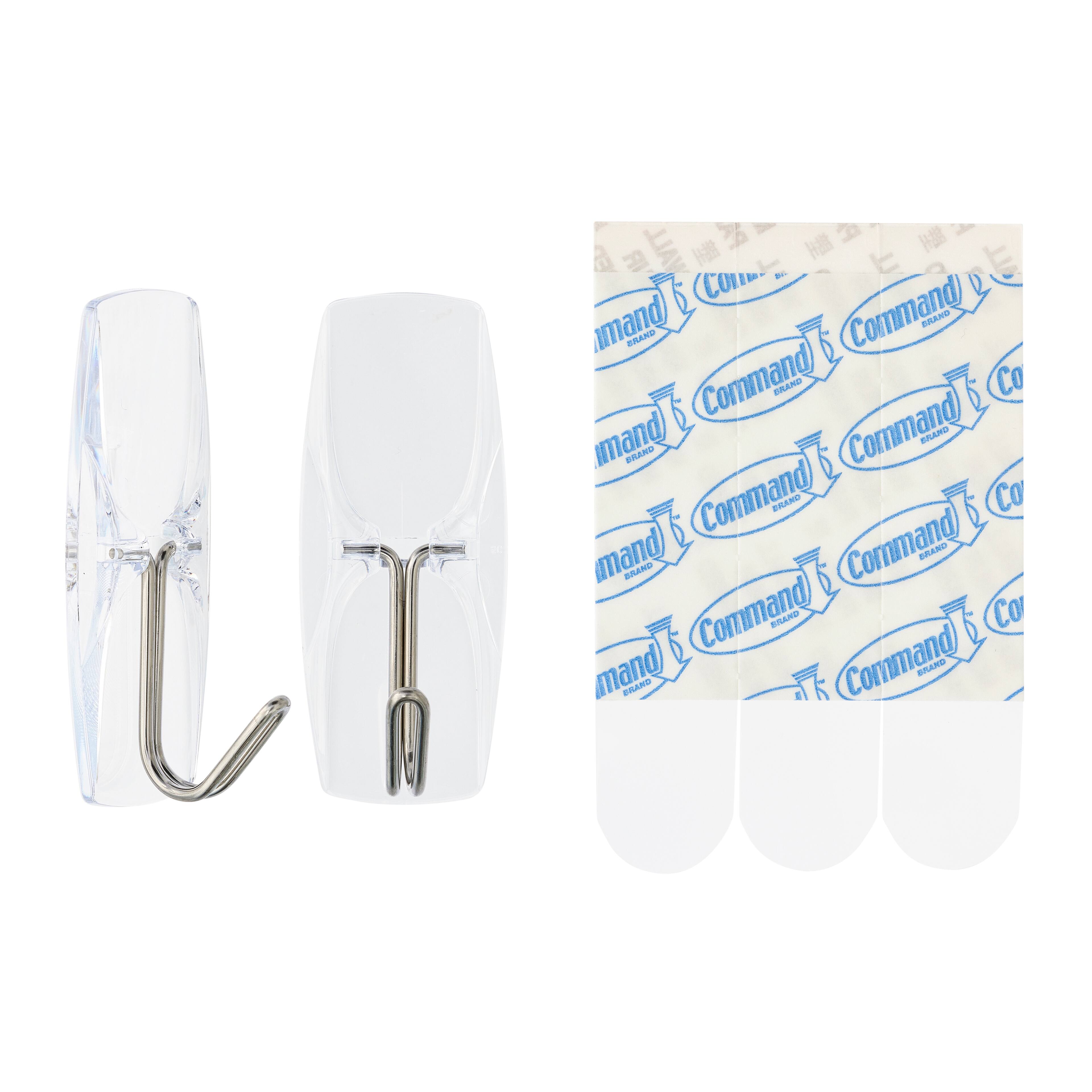 12 Packs: 2 ct. (24 total) Command™ Clear Medium Wire Hooks