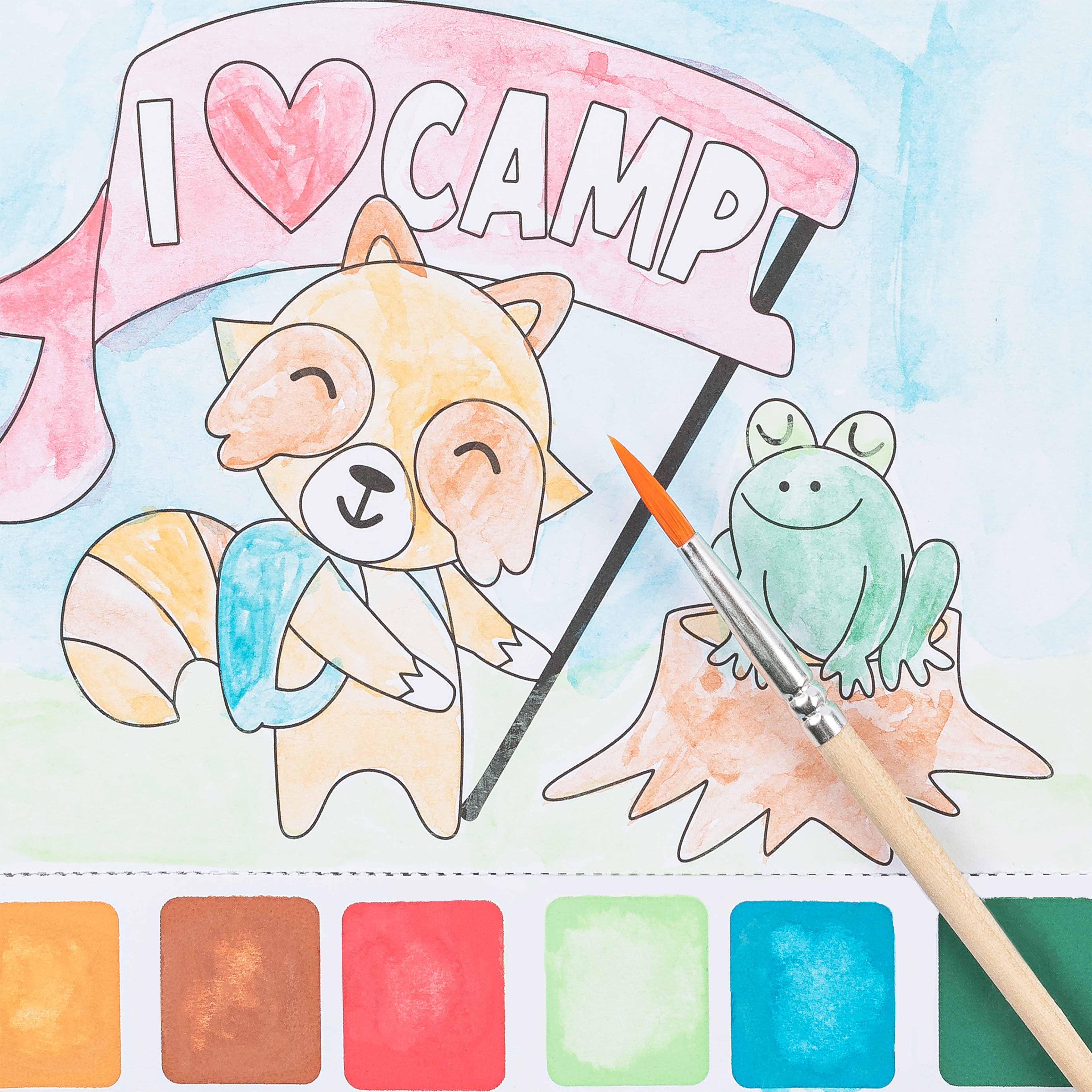 Little Yellow Bicycle&#xAE; Hello from Camp Watercolor Postcard Kit