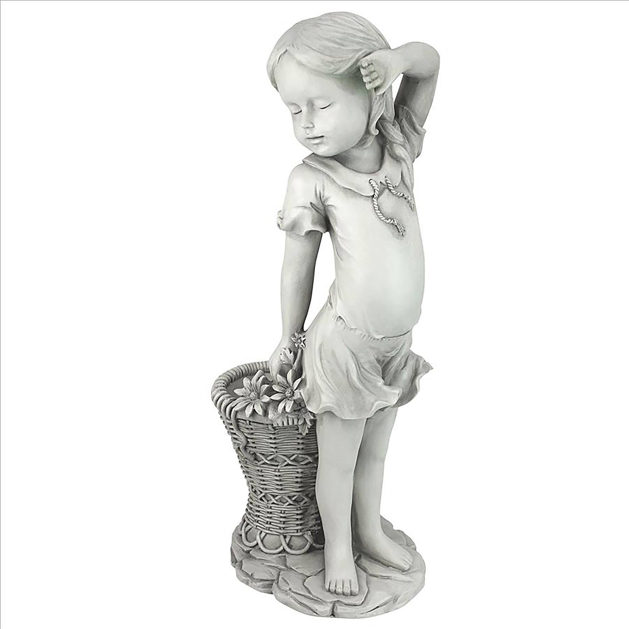 Design Toscano 21.5" Little Miss Frances Garden Statue