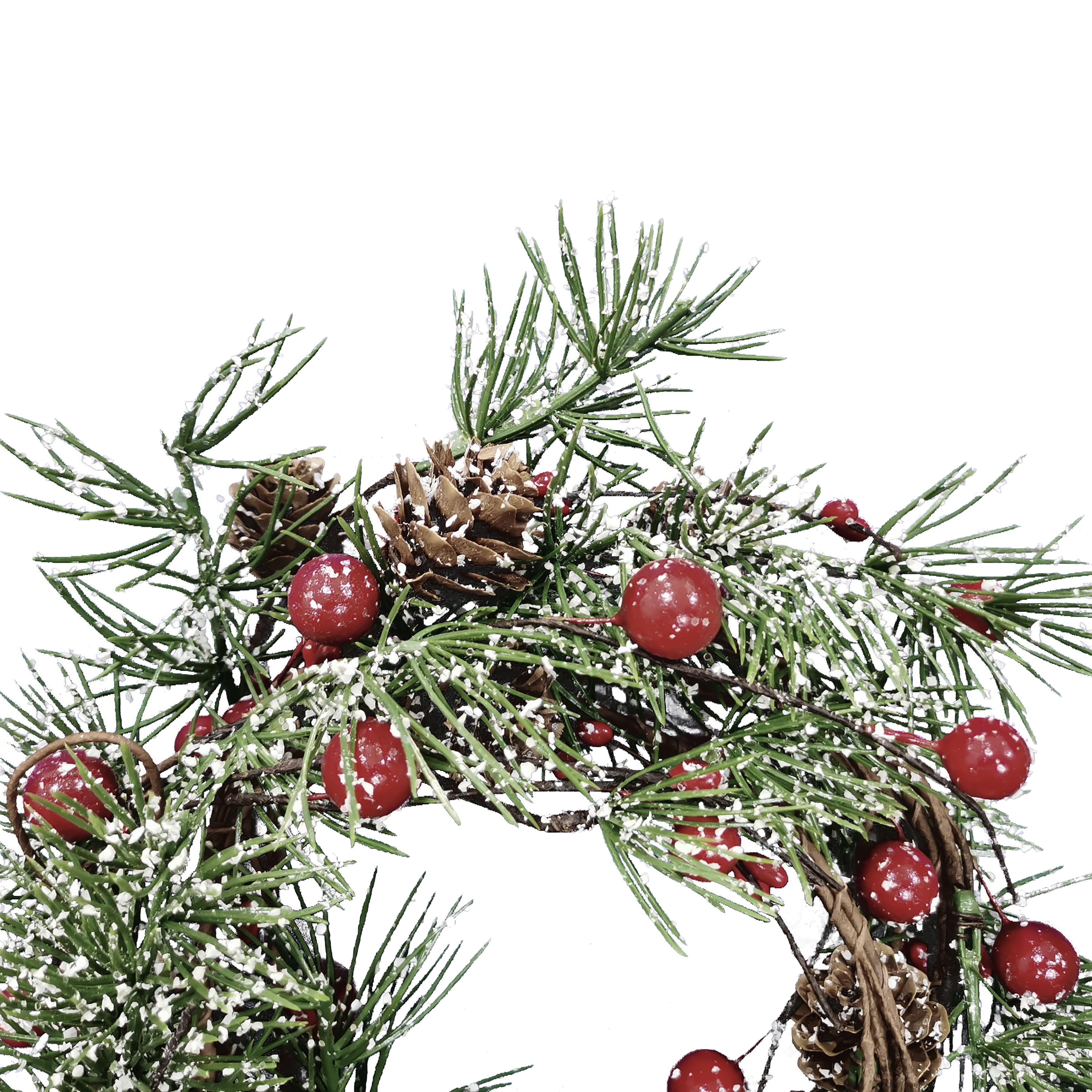 5ft. Icy Pine, Mini Pinecone &#x26; Red Berry Coiled Garland by Ashland&#xAE;