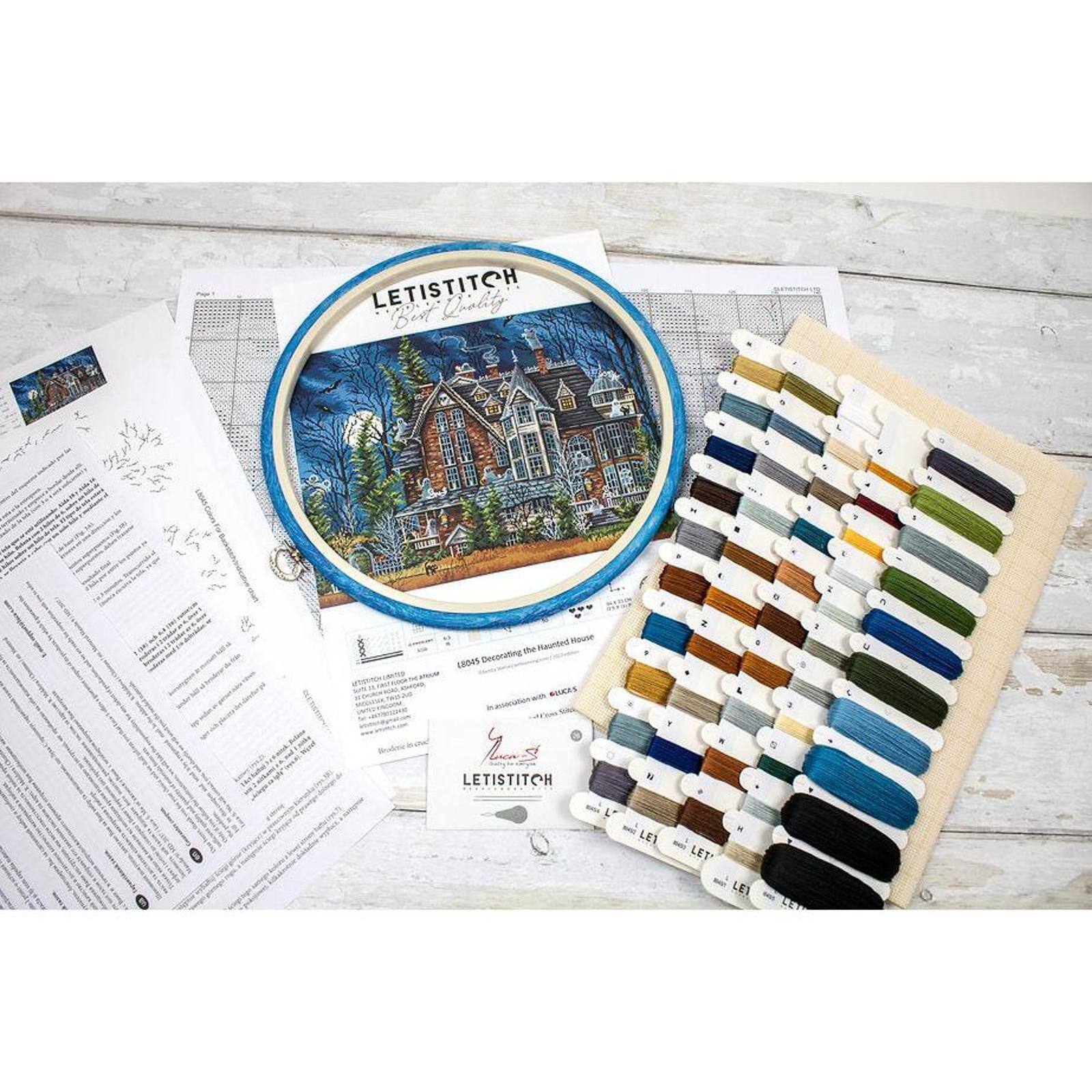 Letistitch Decorating the Haunted House Counted Cross Stitch Kit