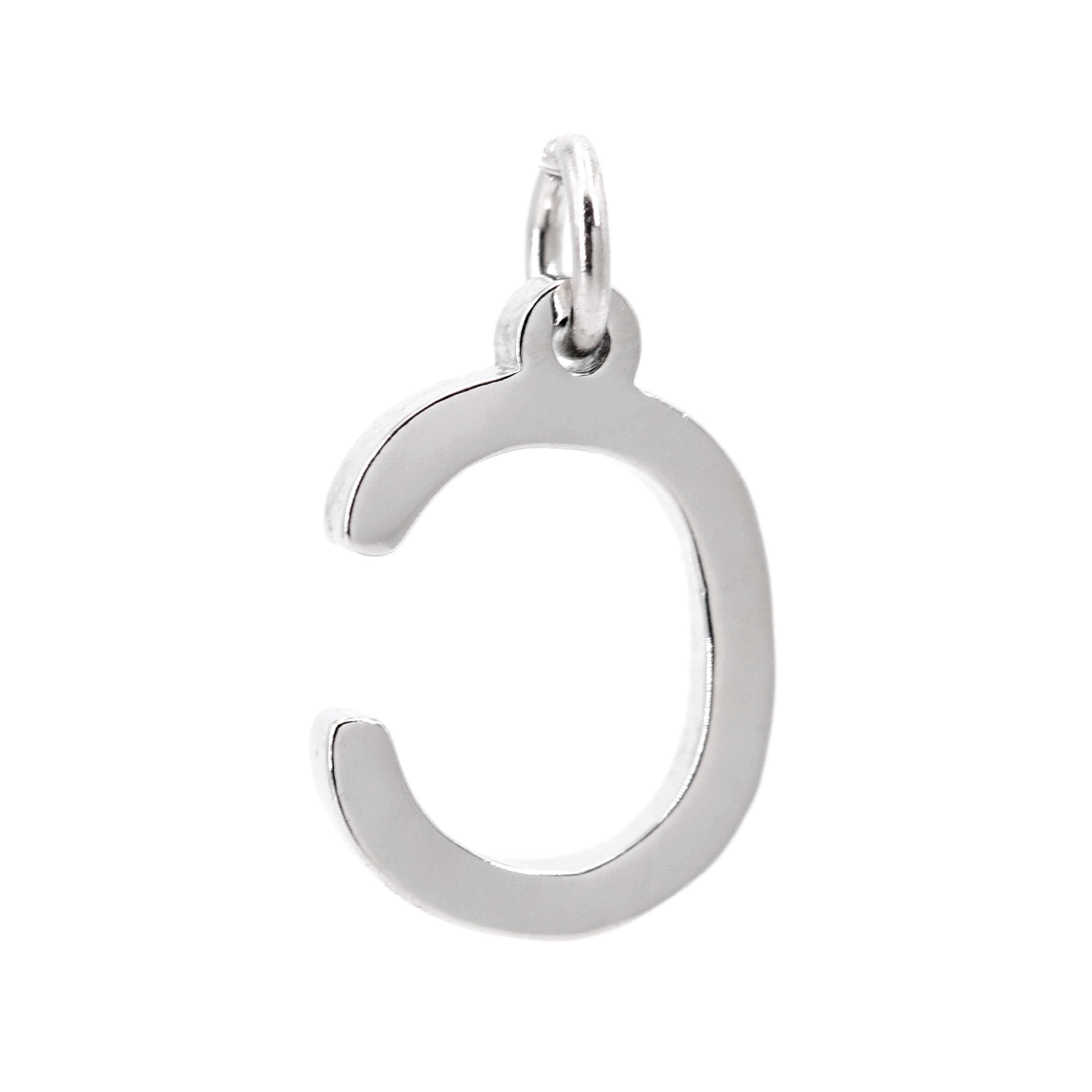 12 Pack: Sterling Silver Alphabet Charm by Bead Landing™