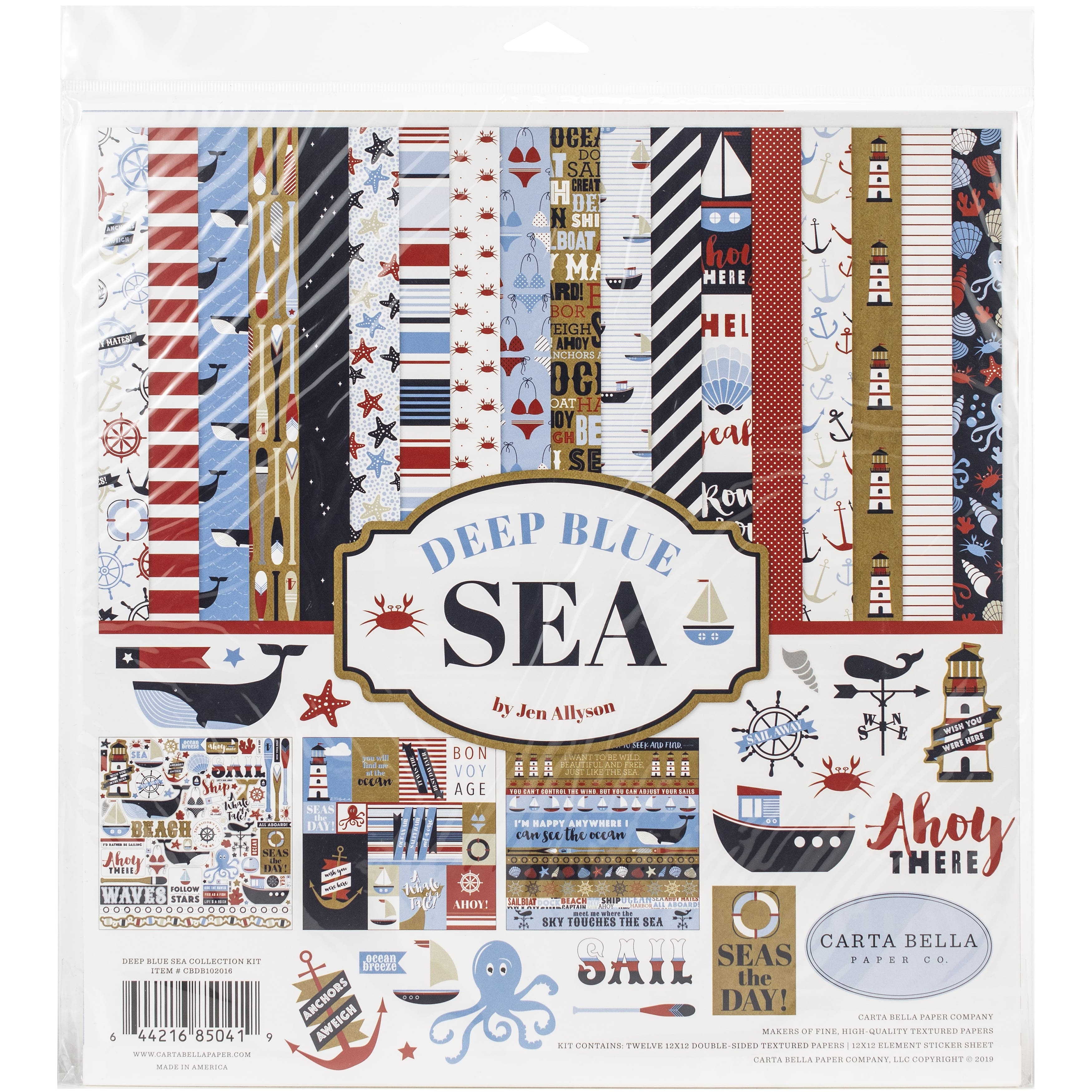 Carta Bella&#xAE; Deep Blue Sea Collection Kit, 12&#x22; x 12&#x22;