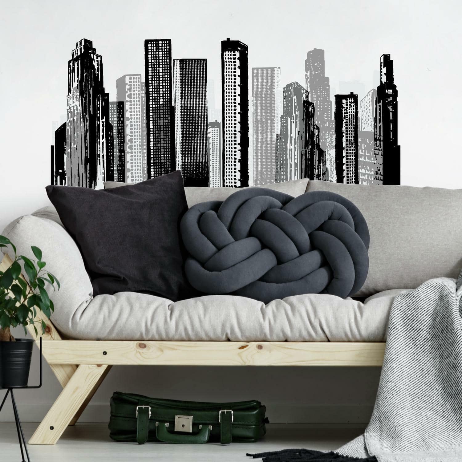 RoomMates Cityscape Peel & Stick Giant Wall Decal