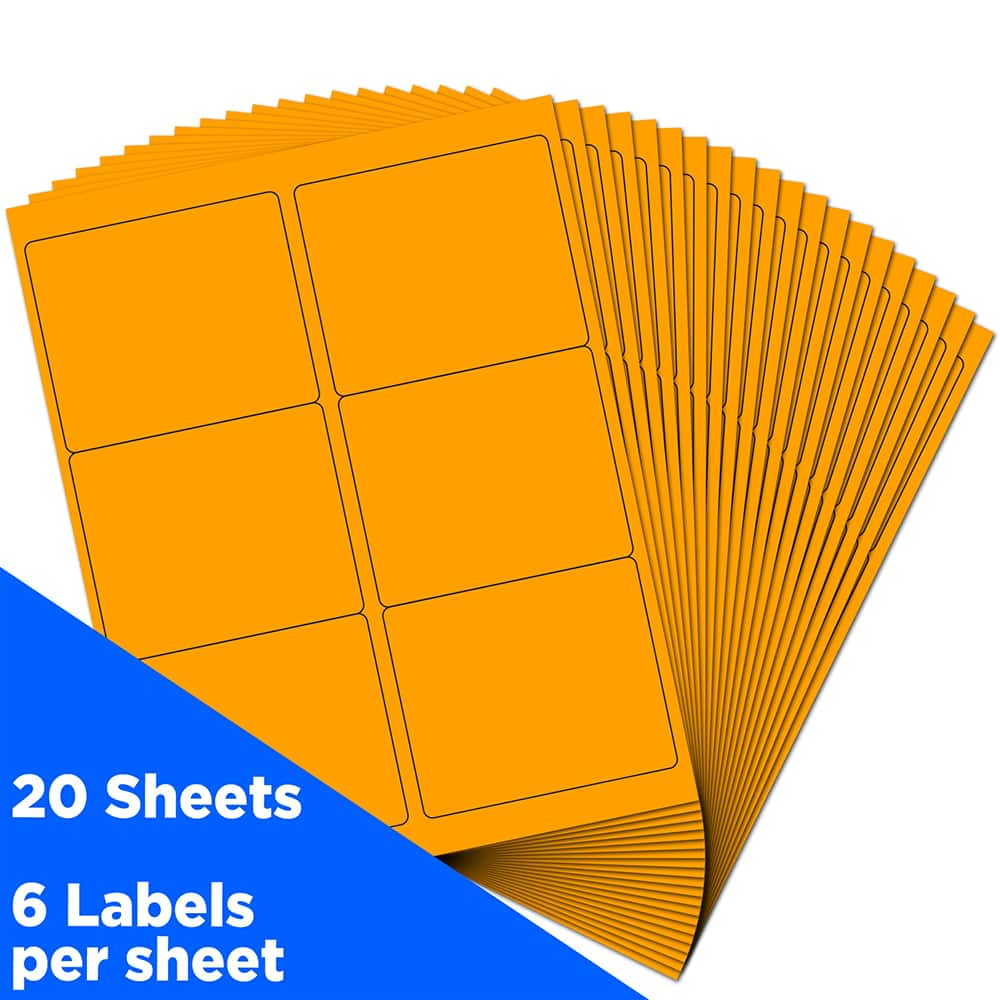 JAM Paper Adhesive Shipping Labels, 3.33&#x22; x 4&#x22;