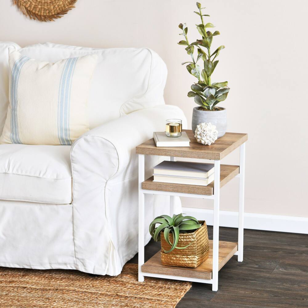 Household Essentials Jamestown 2-Shelf End Table