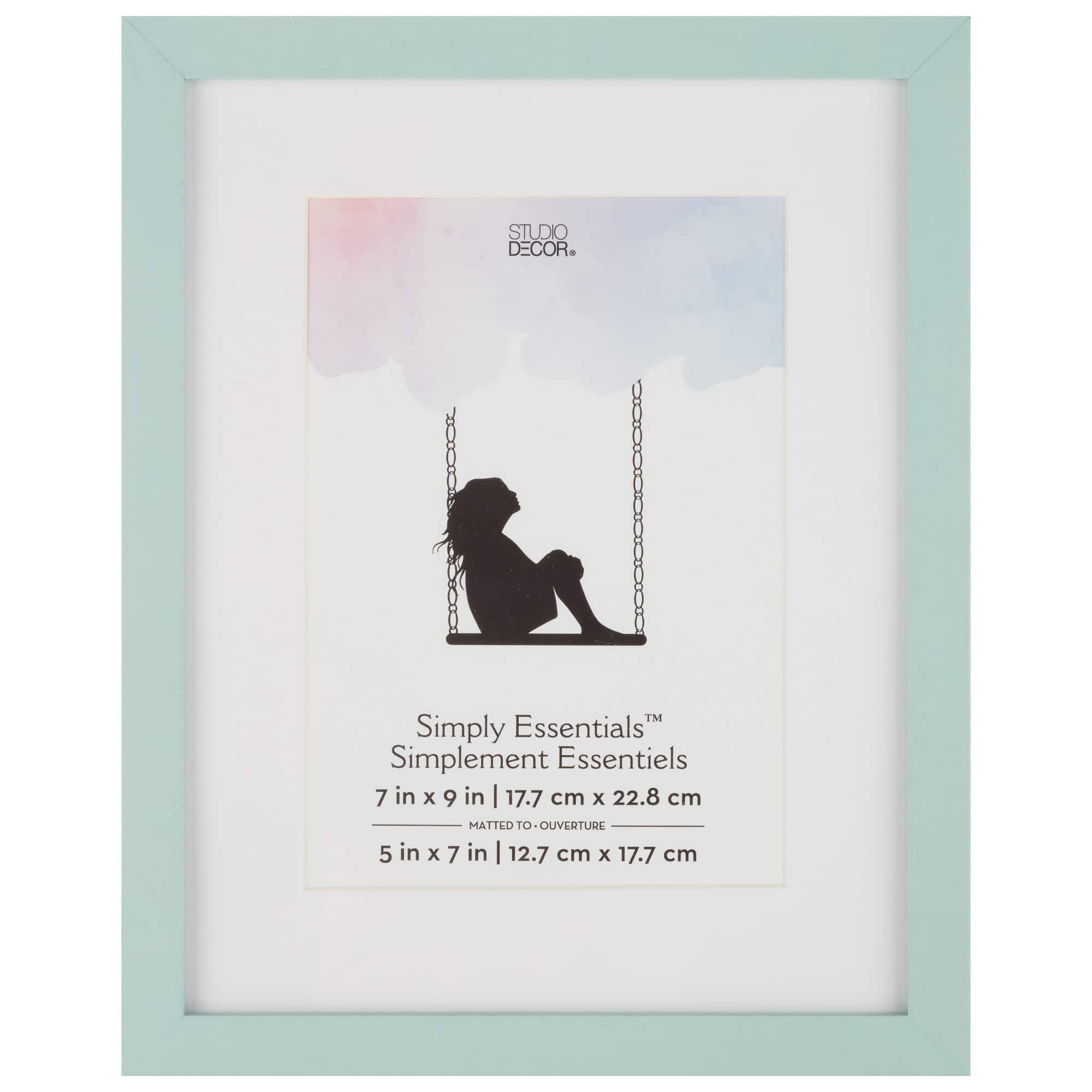 Teal Linear 5&#x22; x 7&#x22; Frame with Mat, Simply Essentials&#x2122; by Studio D&#xE9;cor&#xAE;