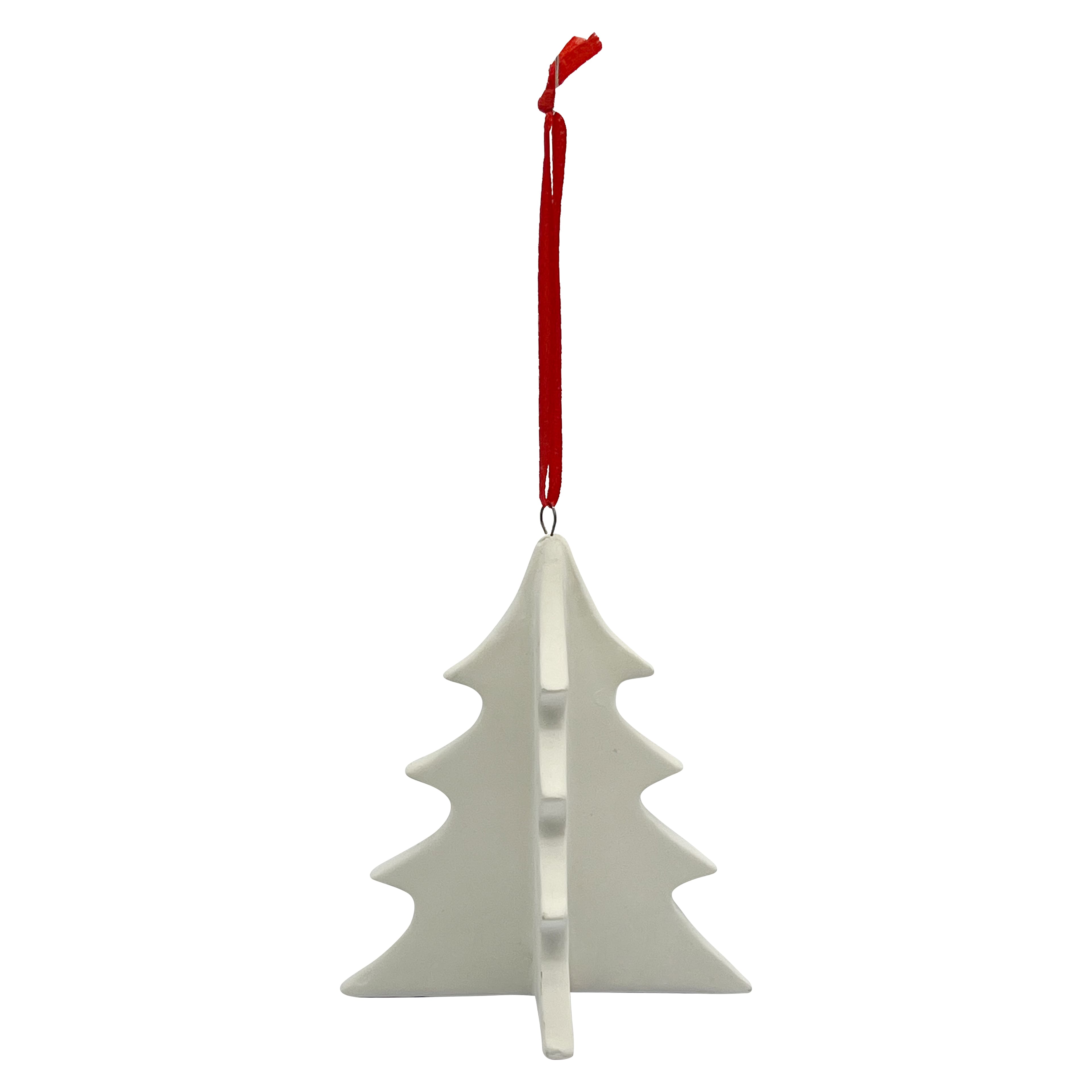 4&#x22; DIY Ceramic Slatted Christmas Tree Ornament by Make Market&#xAE;