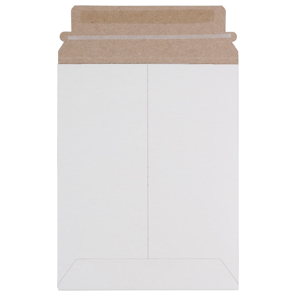 JAM Paper 7" x 9" White Flat Photo Mailer Peel & Seal Closure Envelopes, 6ct.