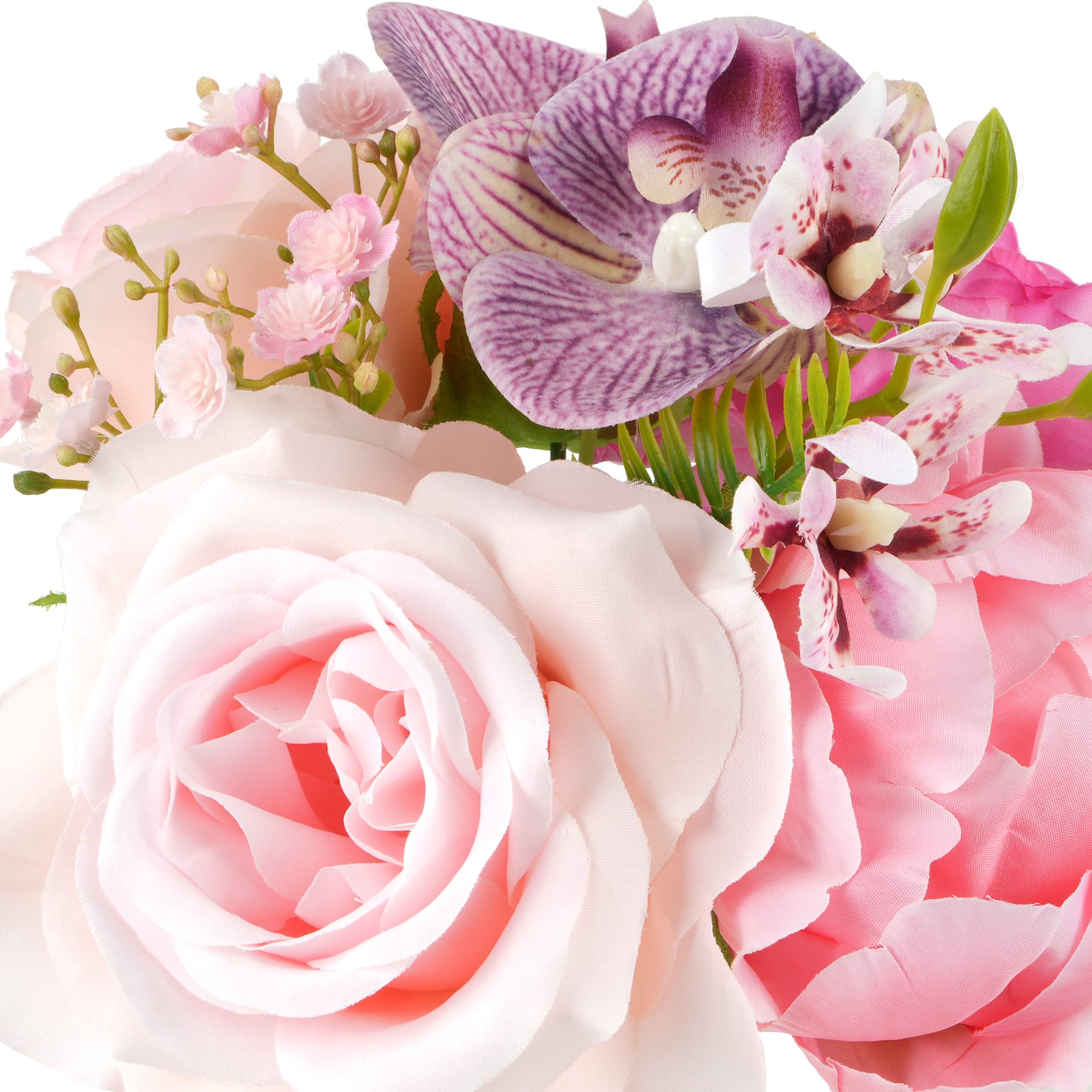 13&#x22; Light Pink Mixed Rose &#x26; Orchid Bouquet by Ashland&#xAE;