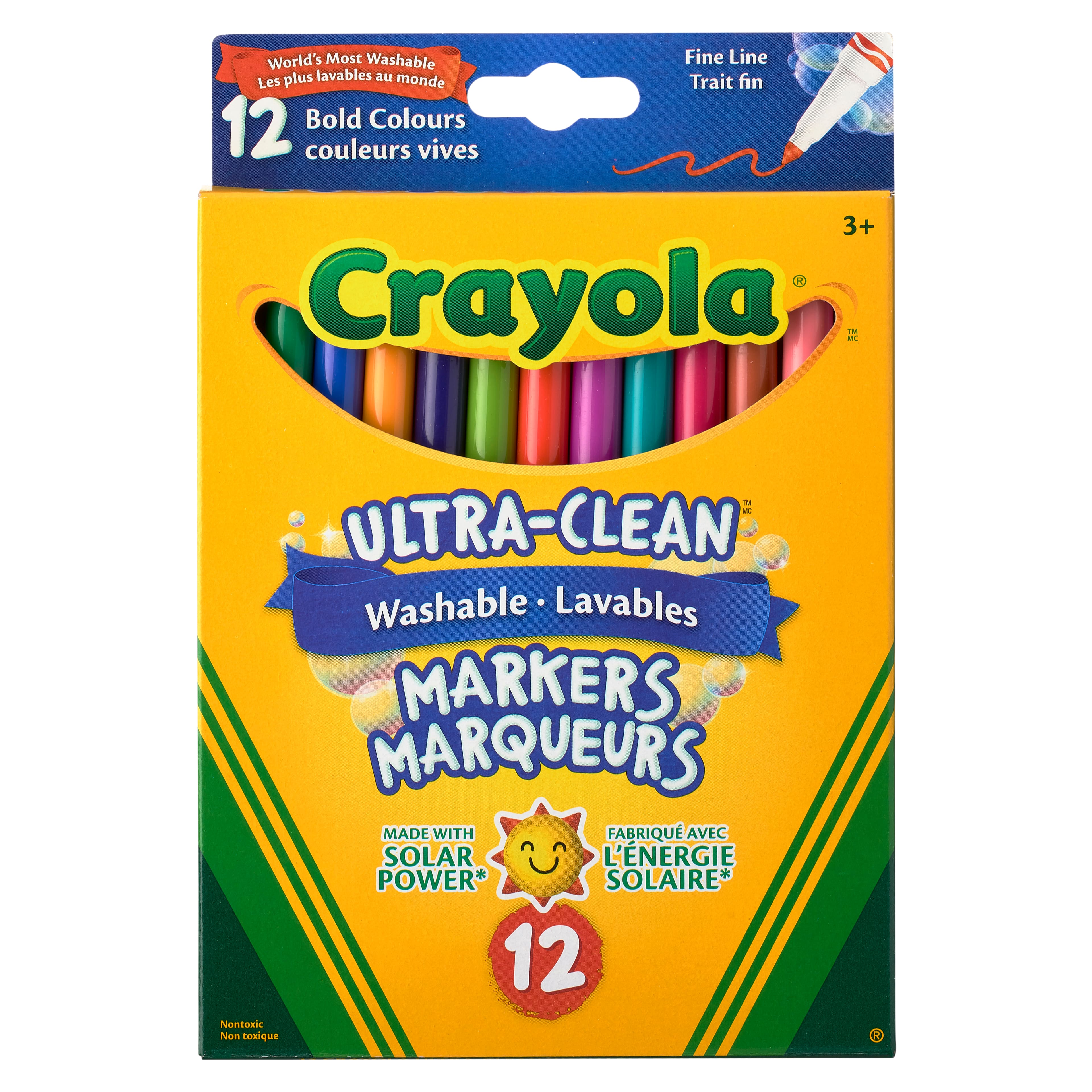 Crayola - Crayons de pour tissus à trait fins (10 unité)