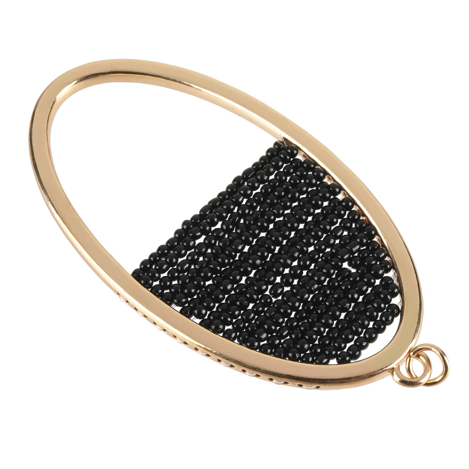 Creations Gold Oval Beaded Pendant by Bead Landing™