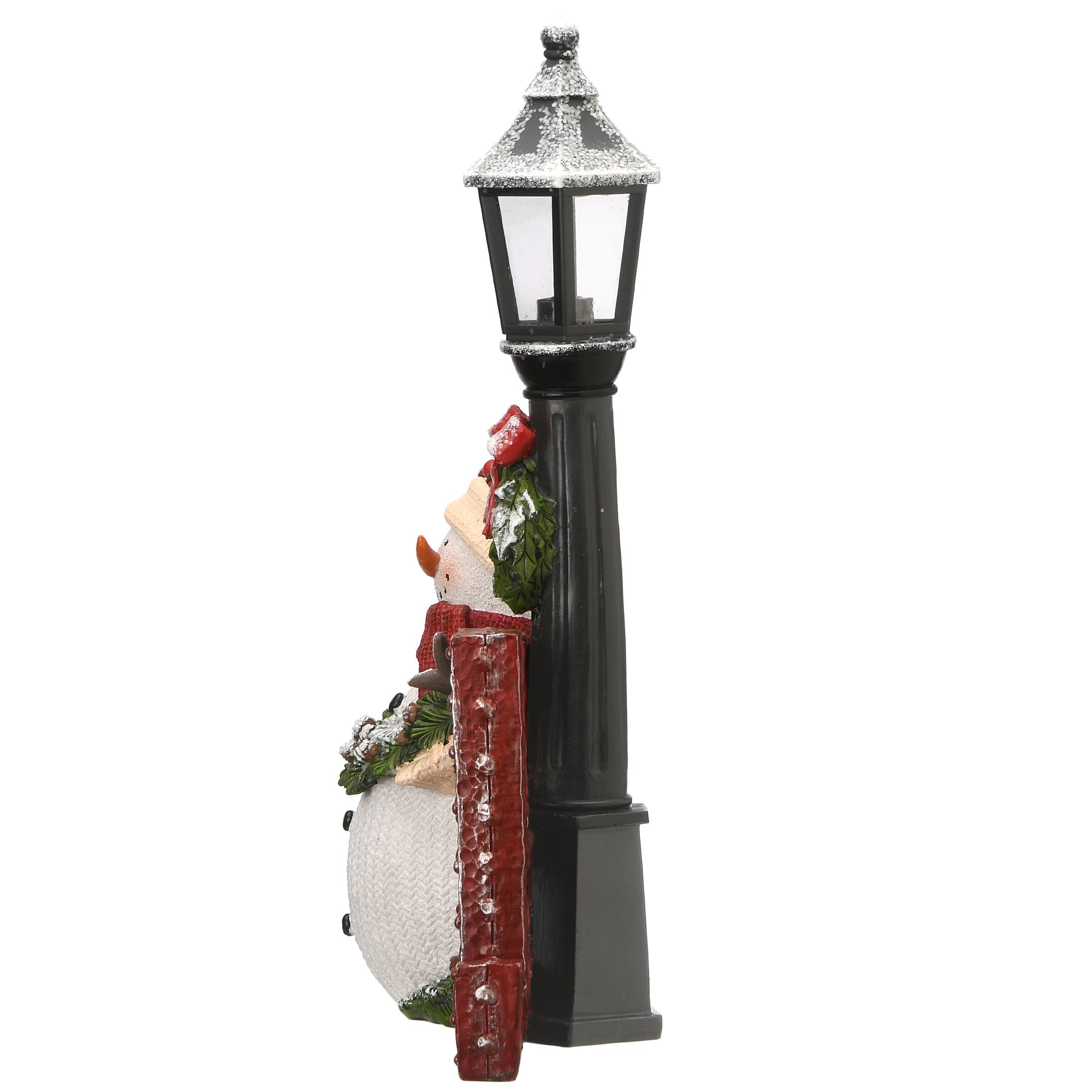 12" LED Snowman & Lamppost Decoration