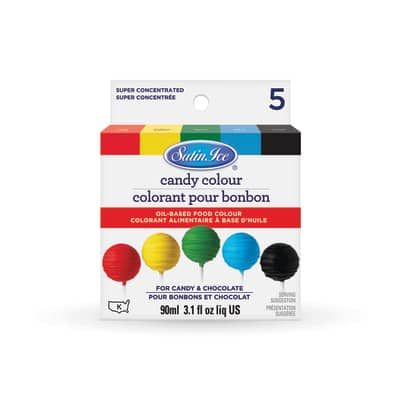 Satin Ice® Candy Colour Oil-Based Food Color, 5ct.