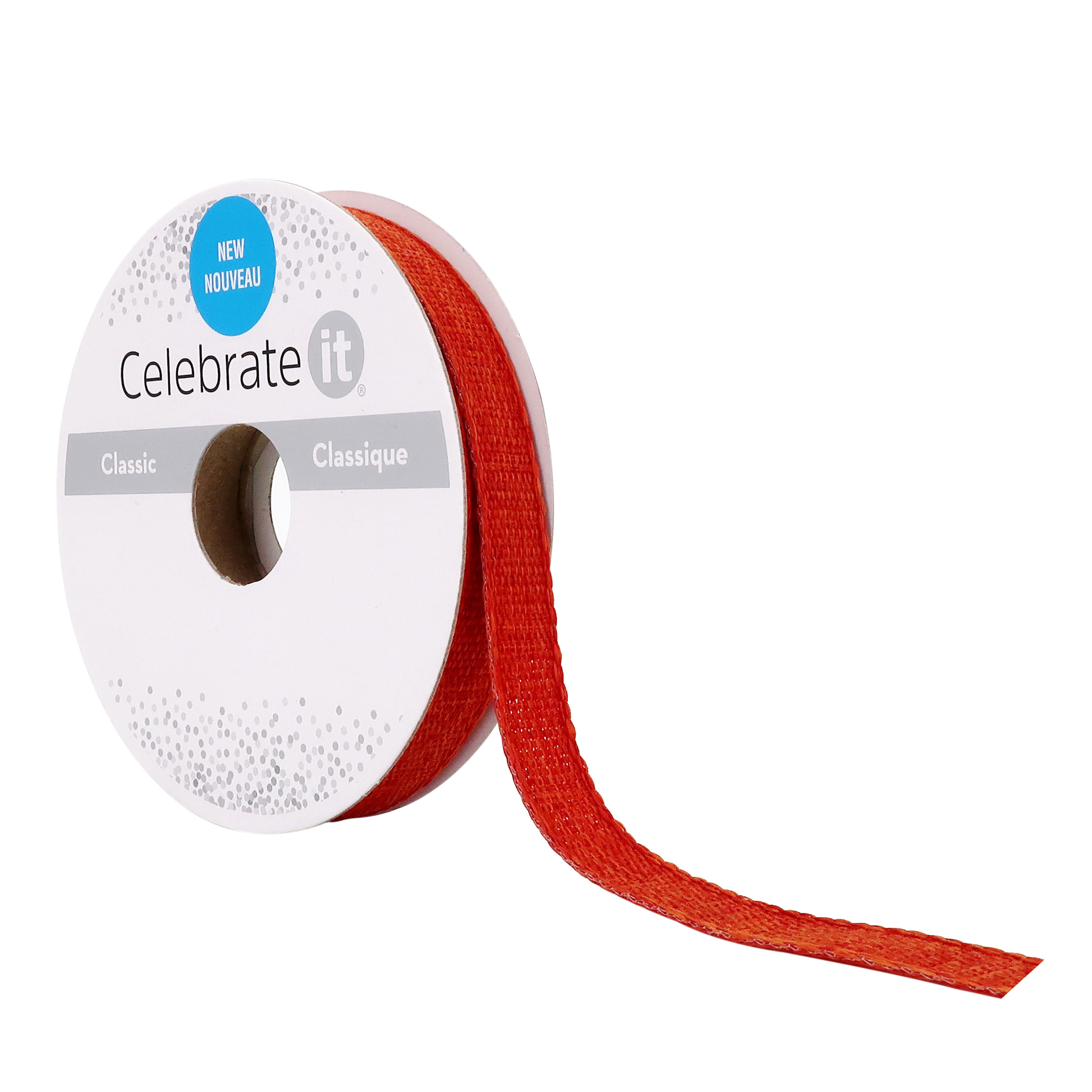 12 Pack: 3/8" x 7yd. Faux Linen Ribbon by Celebrate It®