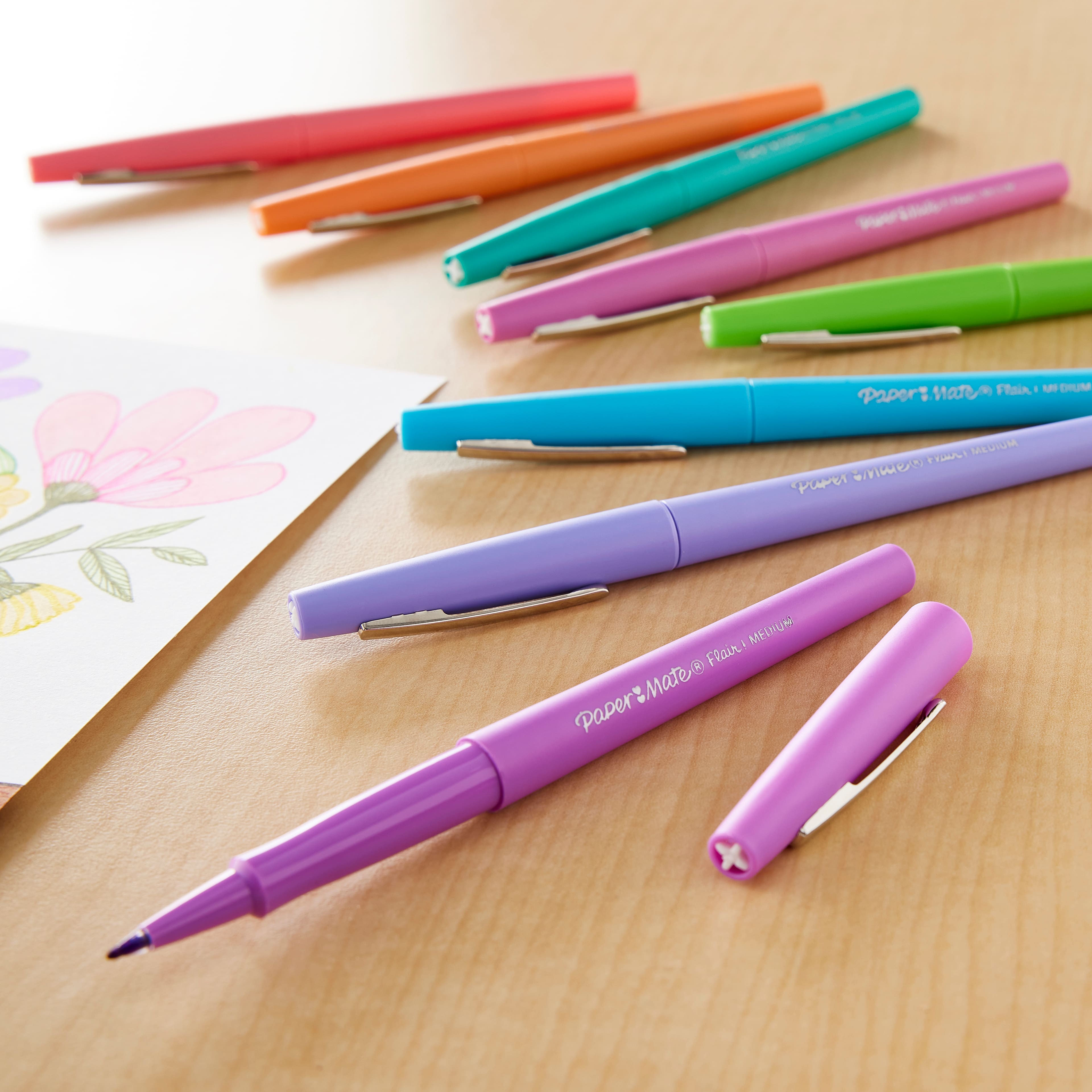 Paper Mate&#xAE; Flair&#xAE; Retro Accents&#x2122; 12 Color Felt Tip Pen Set