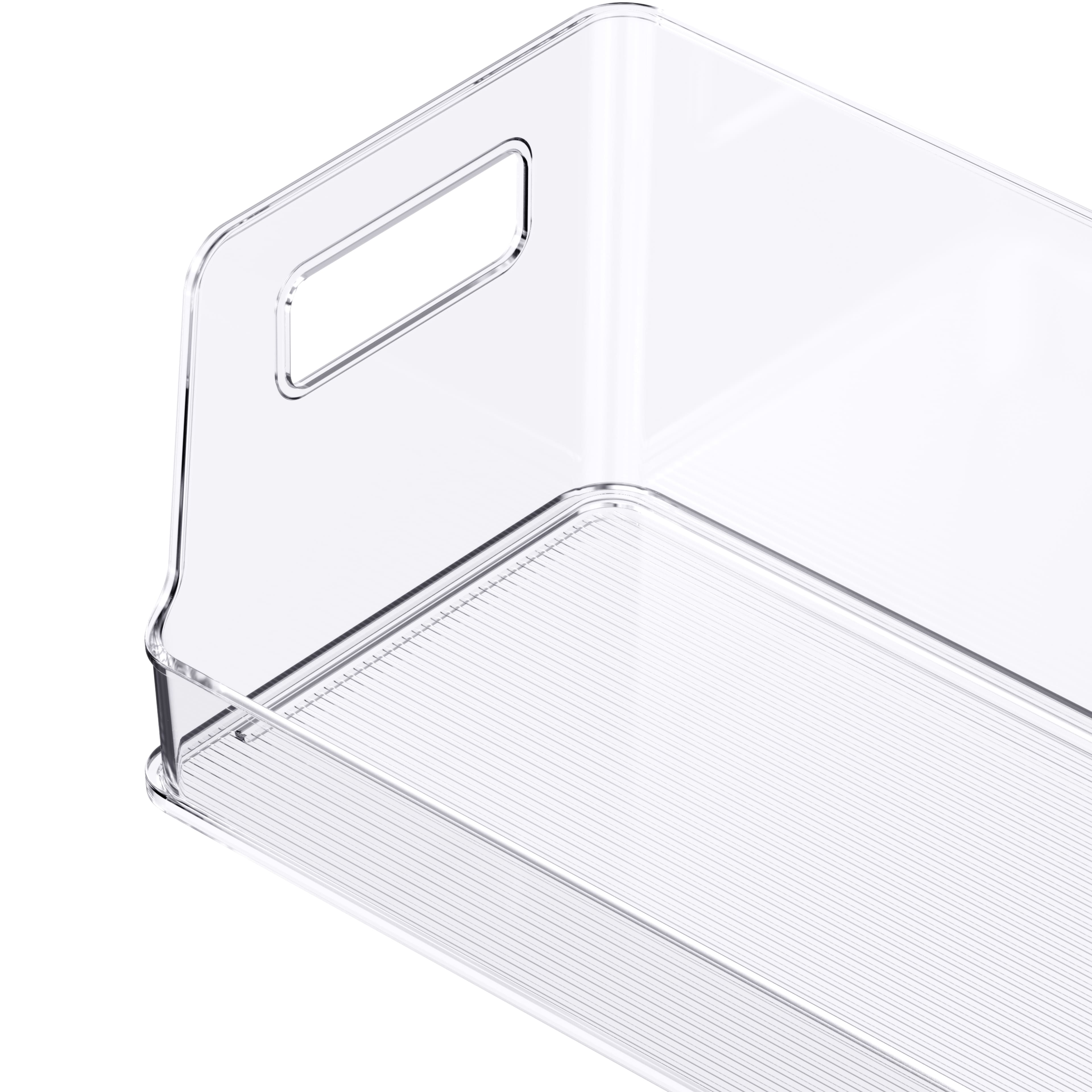 Small Clear Stacking Plastic Open Bin by Simply Tidy&#xAE;