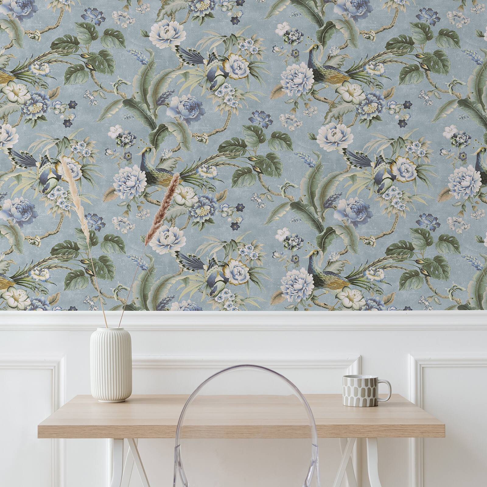 Surface Style Passerine Pavilion Peel &#x26; Stick Wallpaper