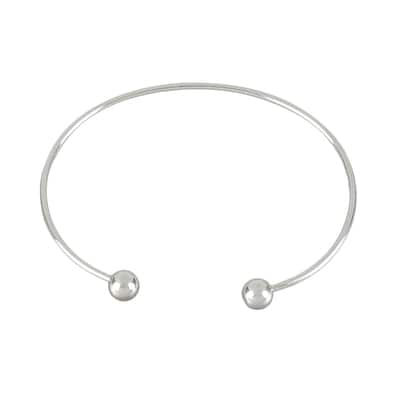 Rhodium Bangles, 2ct. by Bead Landing™ image